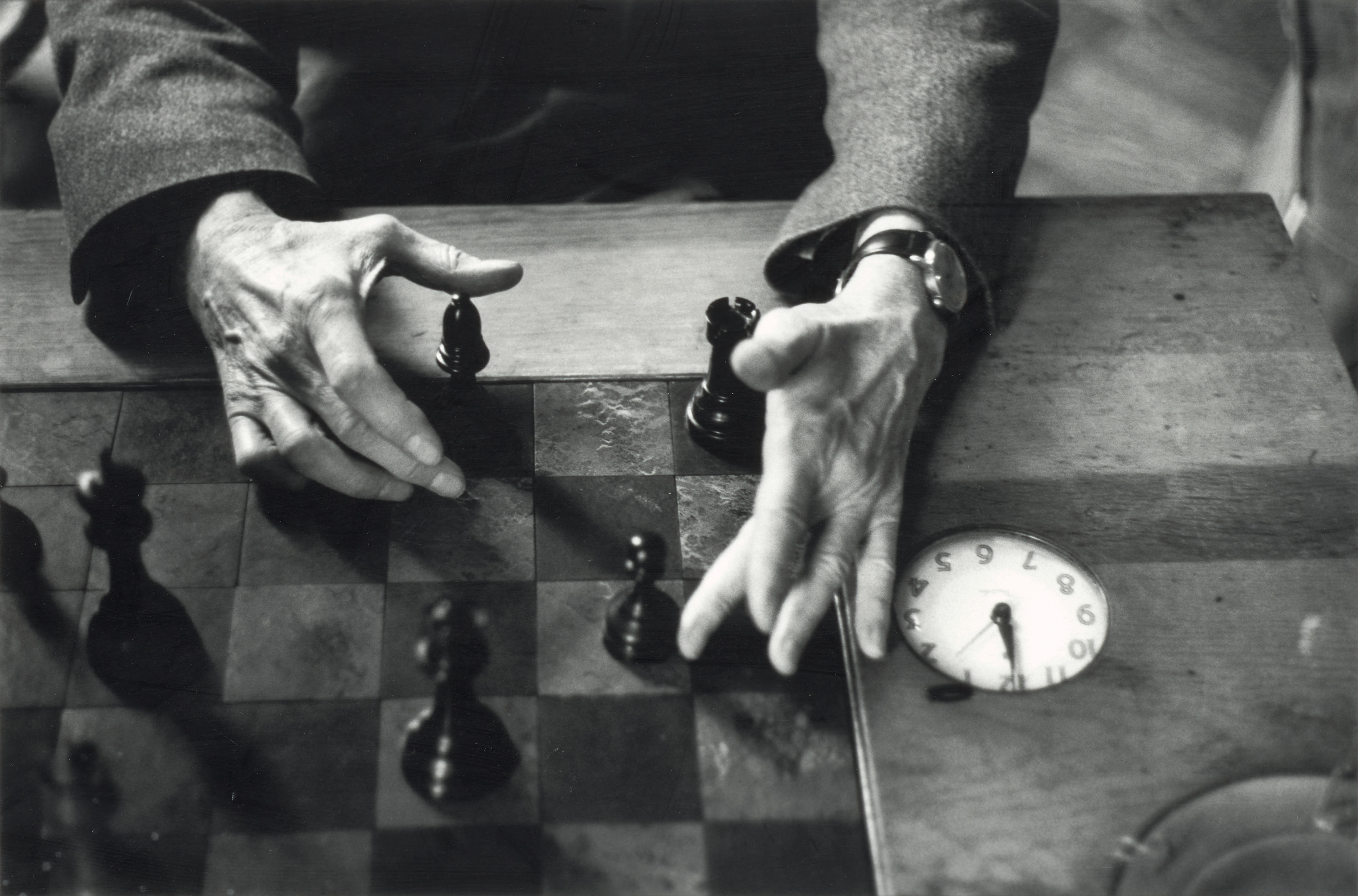 Appraisal: ALEXANDER LIBERMAN - 'Duchamp's Hands Playing Chess New York' Gelatin