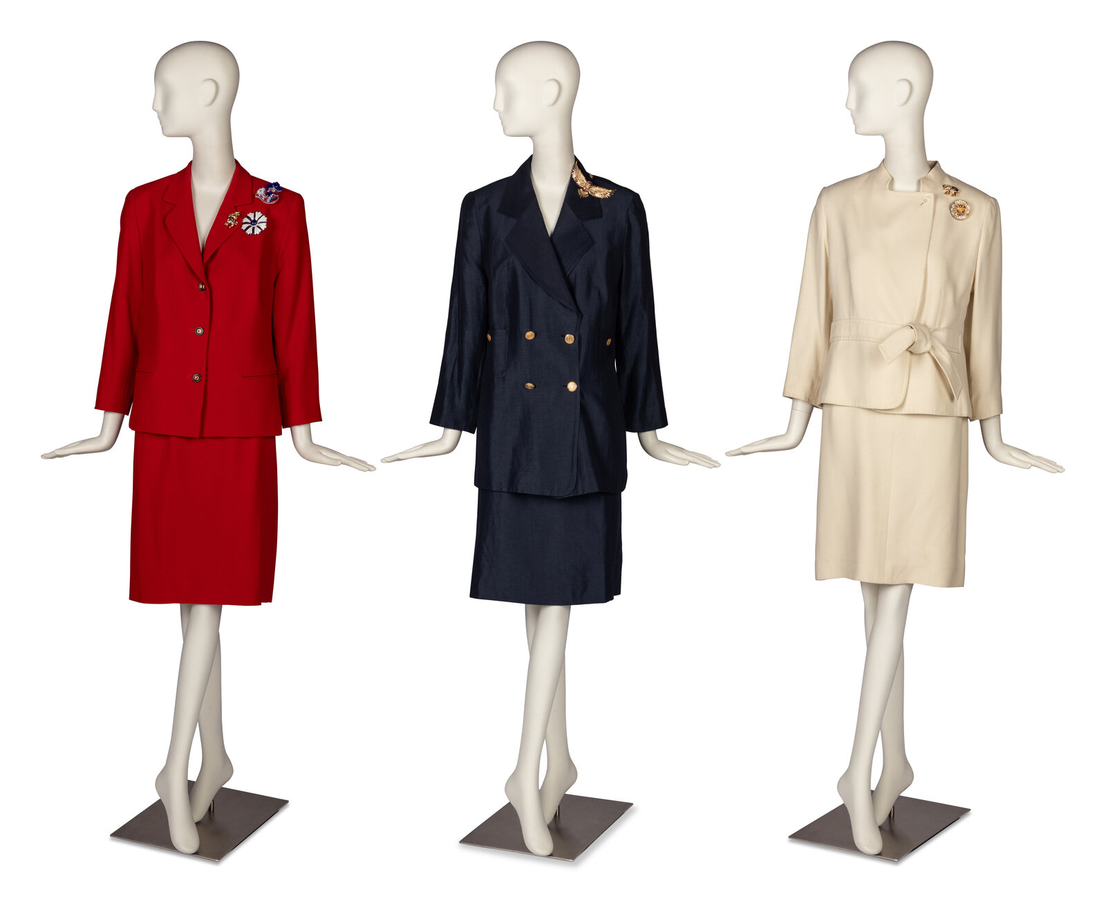 Appraisal: Three Louis F raud Suits and A Collection of Patriotic