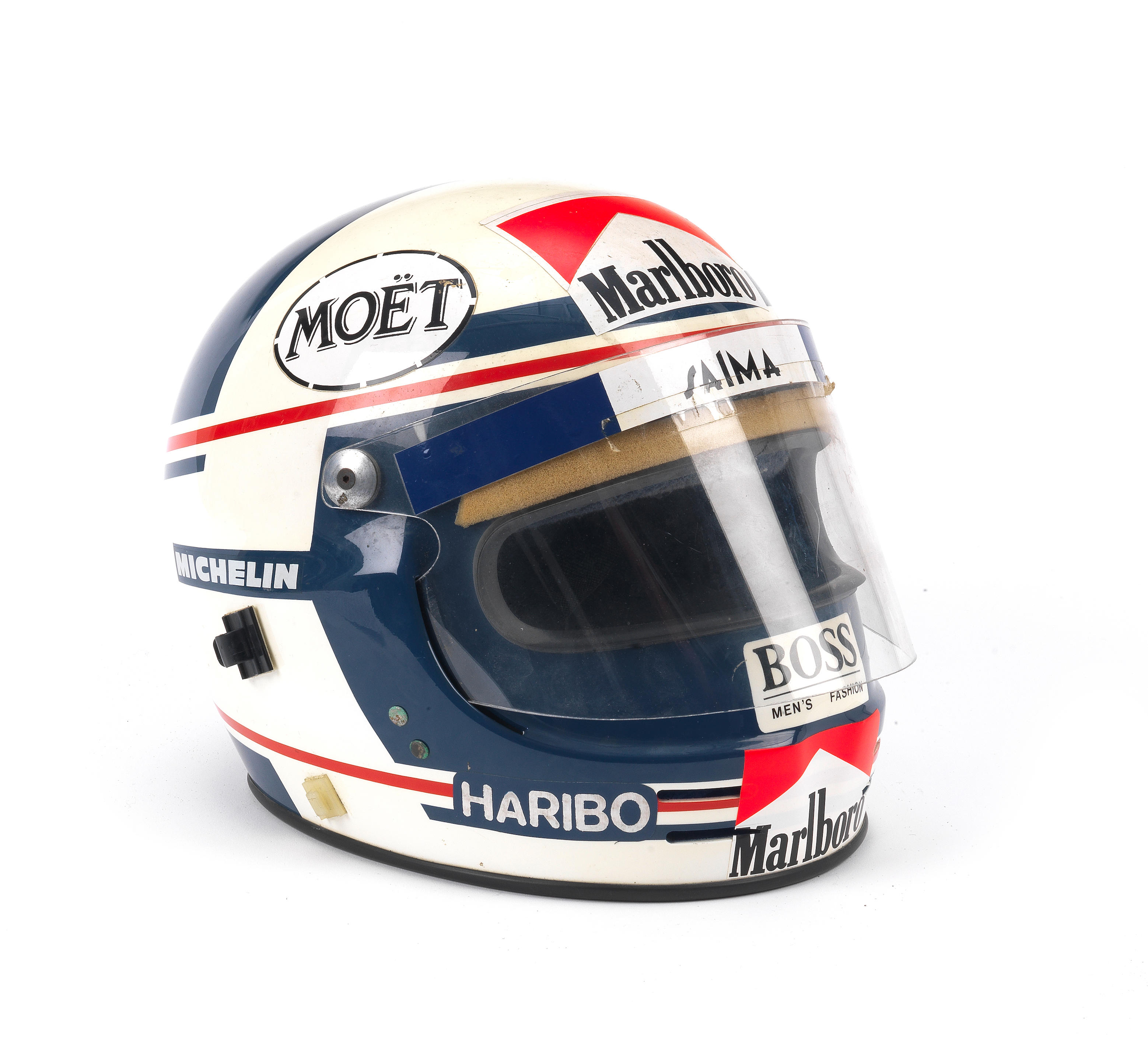 Appraisal: ALAIN PROST'S RACE WORN DALLAS GRAND PRIX GPA HELMET worn