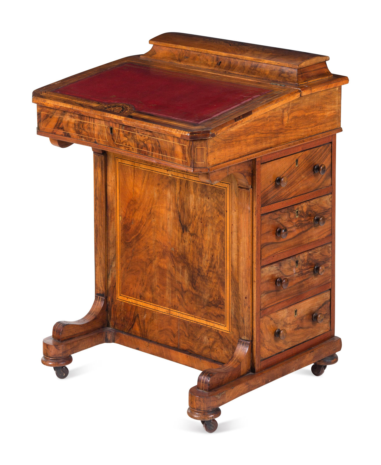 Appraisal: A William IV Mahogany Davenport Desk Mid- th Century Height