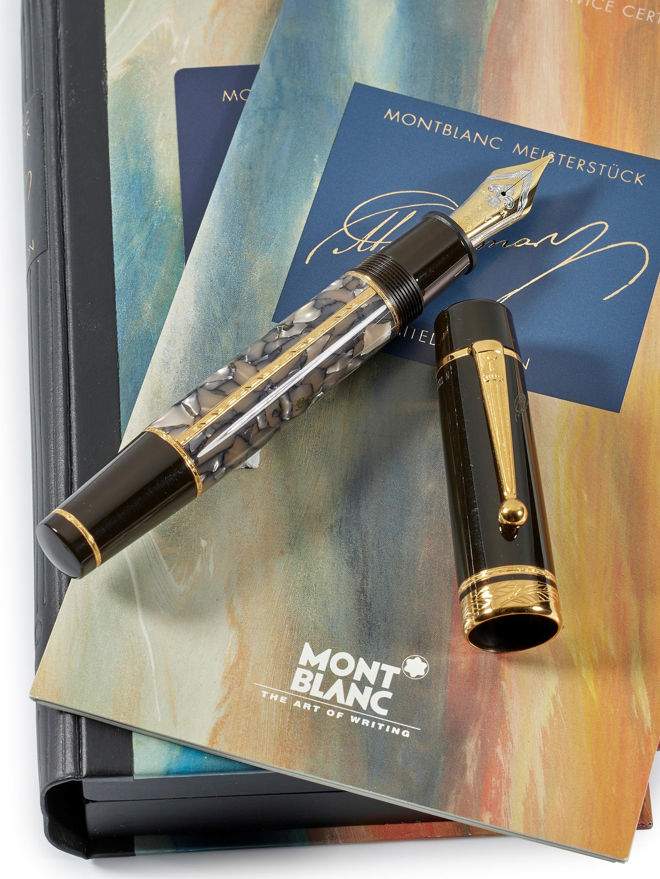 Appraisal: MONTBLANC ALEXANDER DUMAS REF A LIMITED EDITION WRITERS SERIES MARBLED