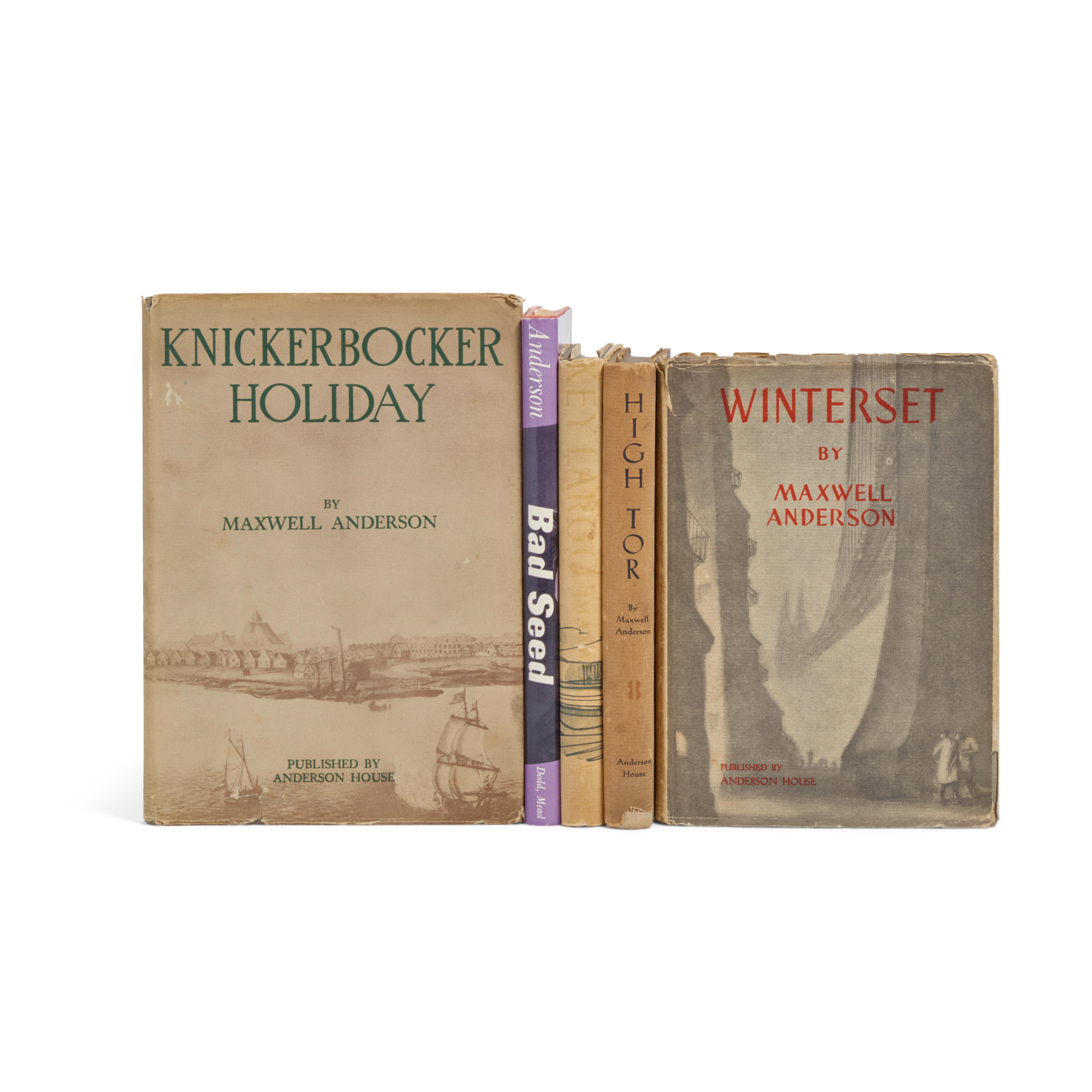 Appraisal: ANDERSON MAXWELL - titles - Winterset High Tor Knickerbocker Holiday