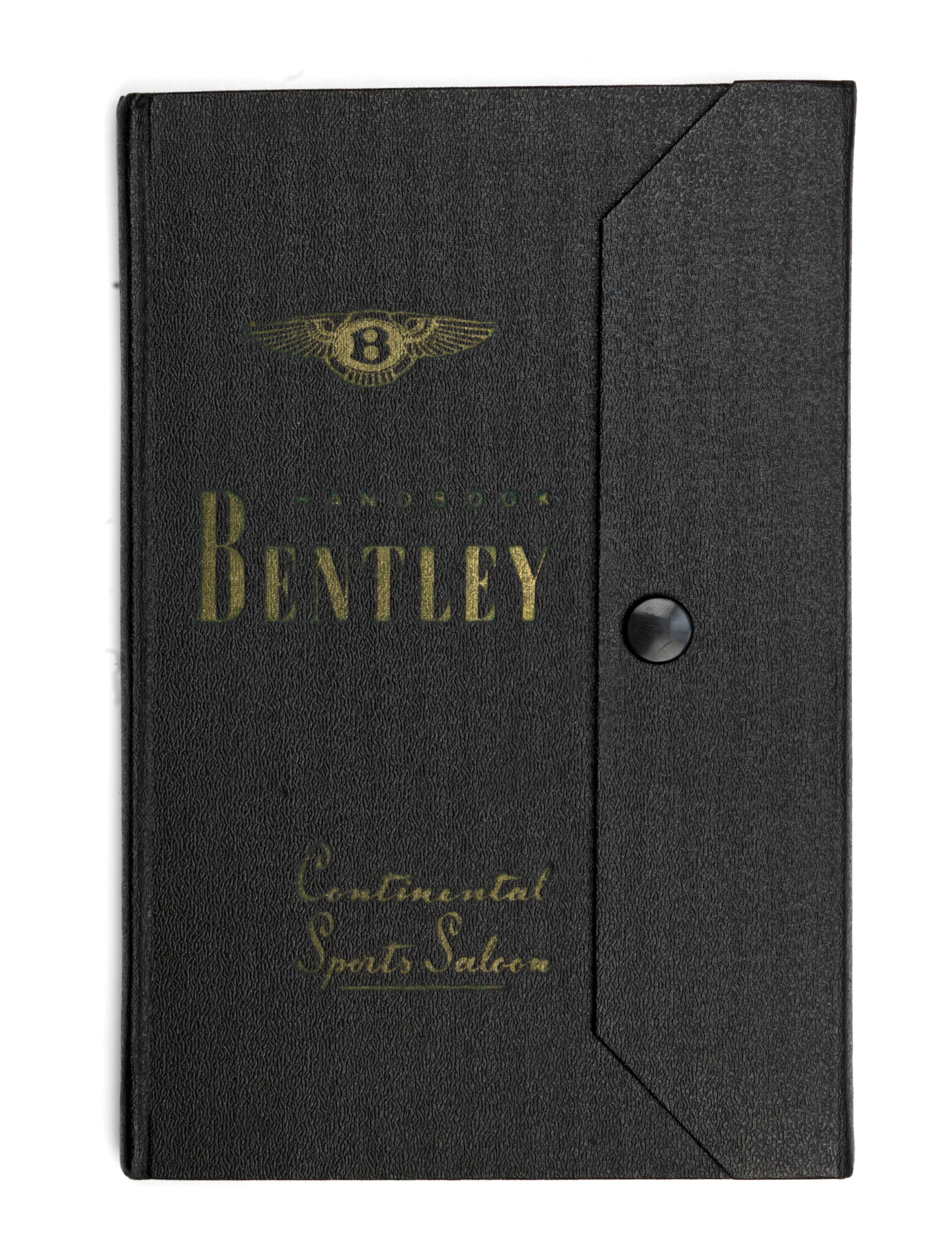 Appraisal: A HANDBOOK FOR THE BENTLEY CONTINENTAL SPORTS SALOON black Rexine