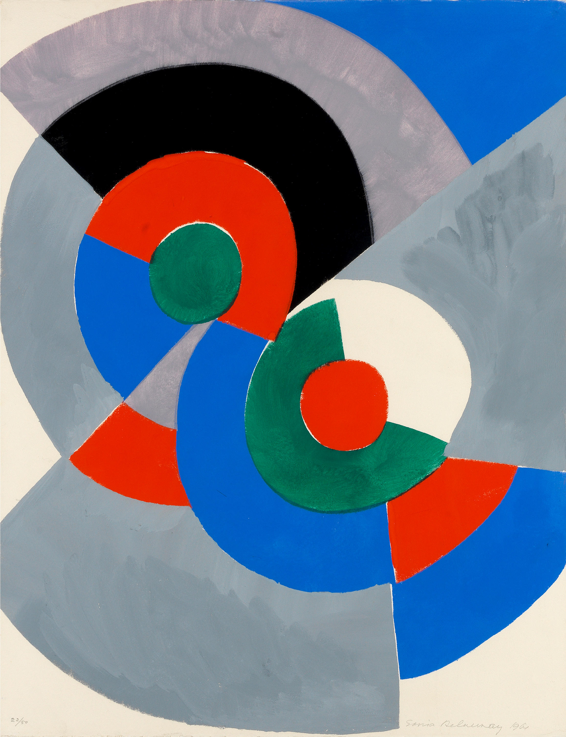 Appraisal: SONIA DELAUNAY FRENCH - One plate from Po sie de