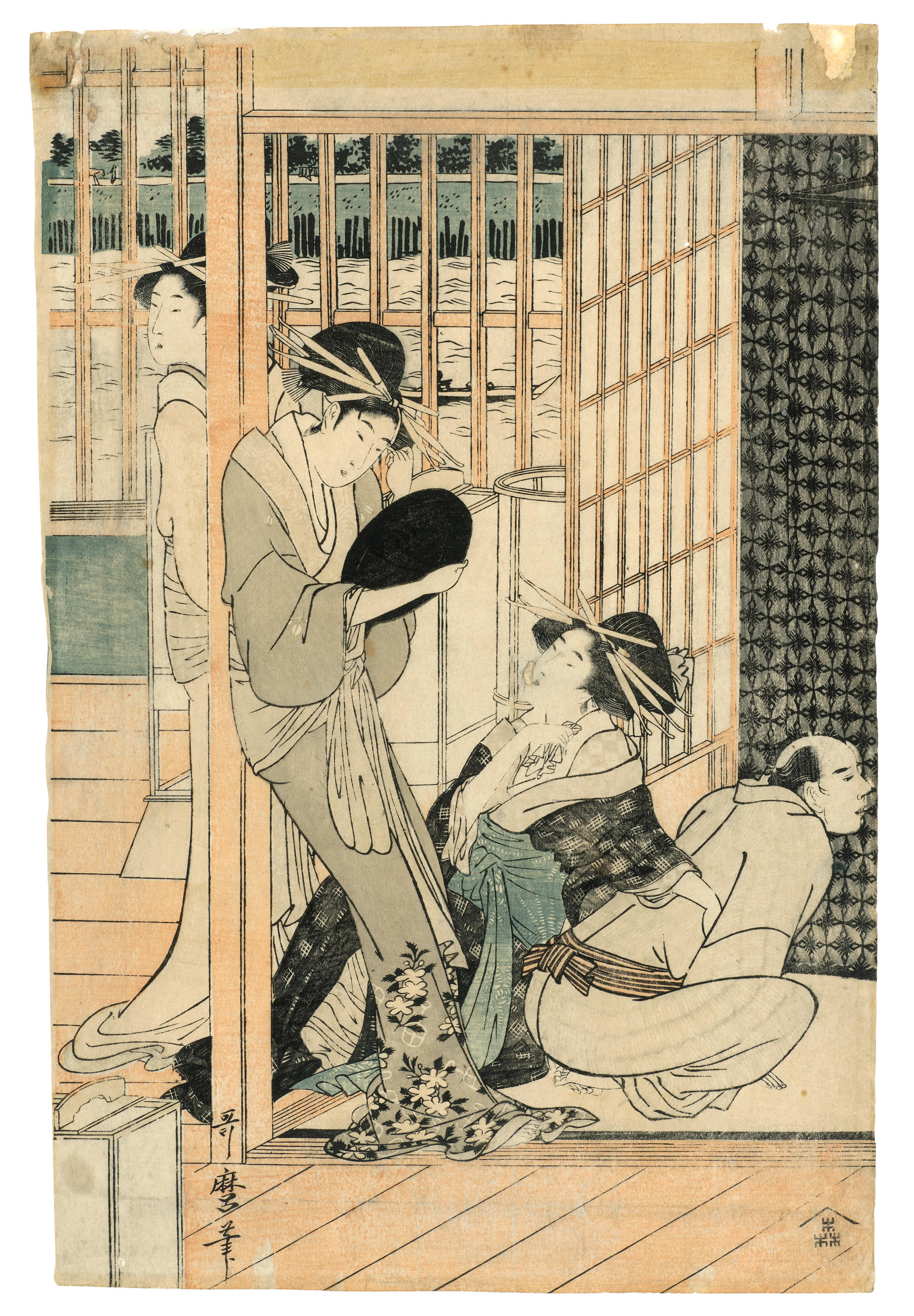 Appraisal: KITAGAWA UTAMARO - TORII KIYONAGA - KATSUKAWA SHUNKO - AND