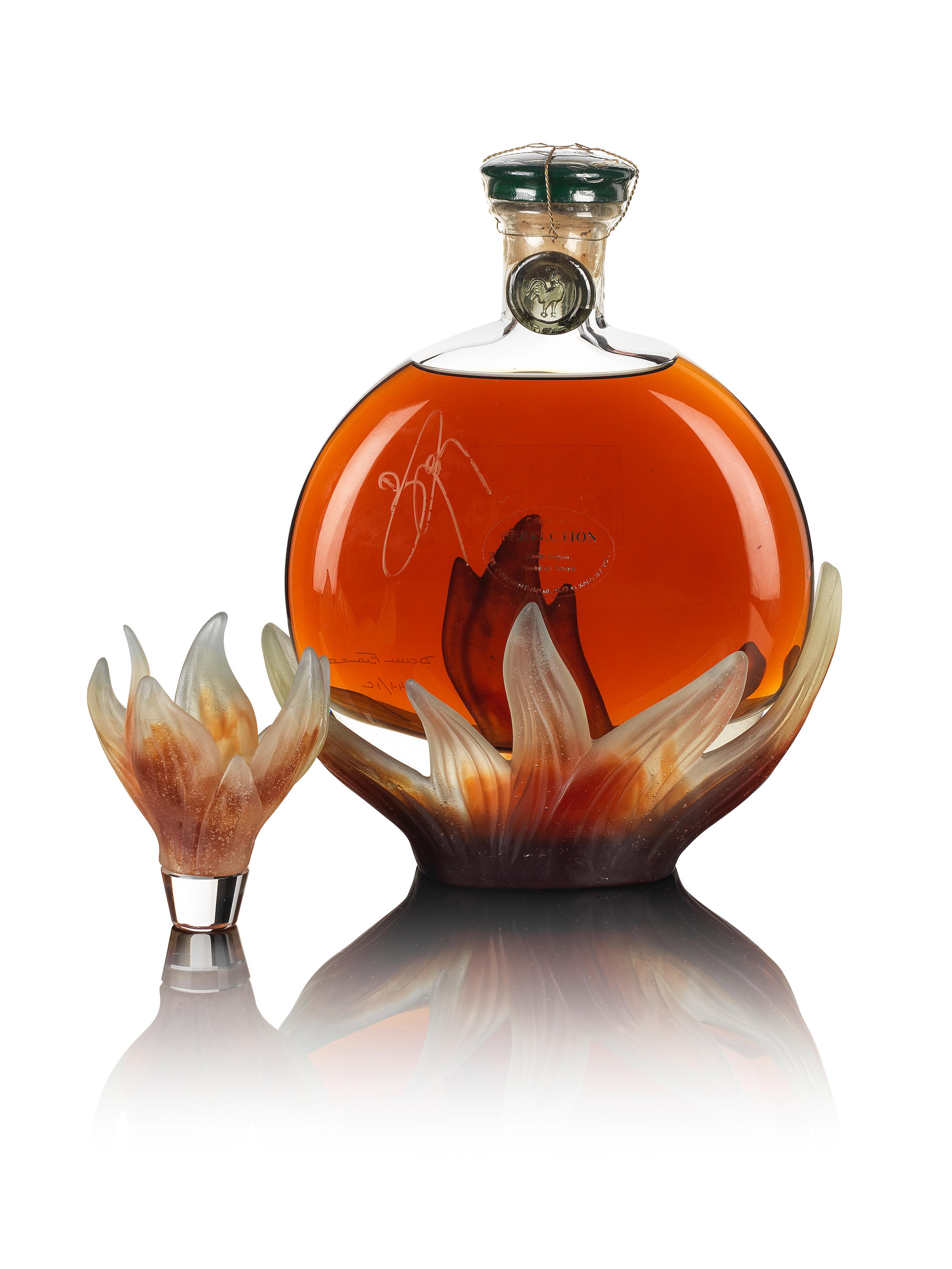 Appraisal: HARDY PERFECTION FIRE Hardy Perfection Fire Grande Champagne Cognac Daum