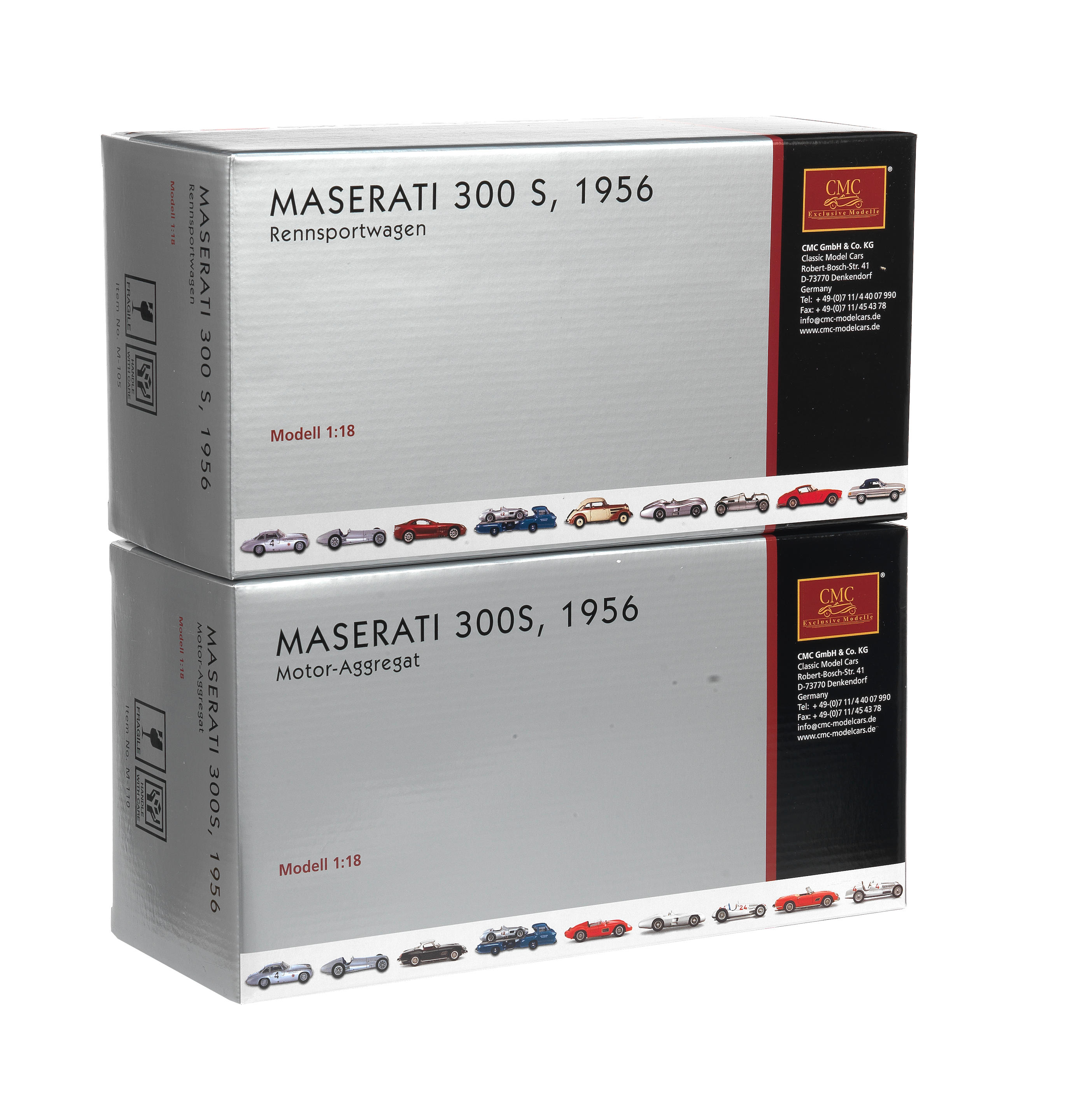 Appraisal: A BOXED SCALE DIE-CAST MODEL OF A MASERATI S BY