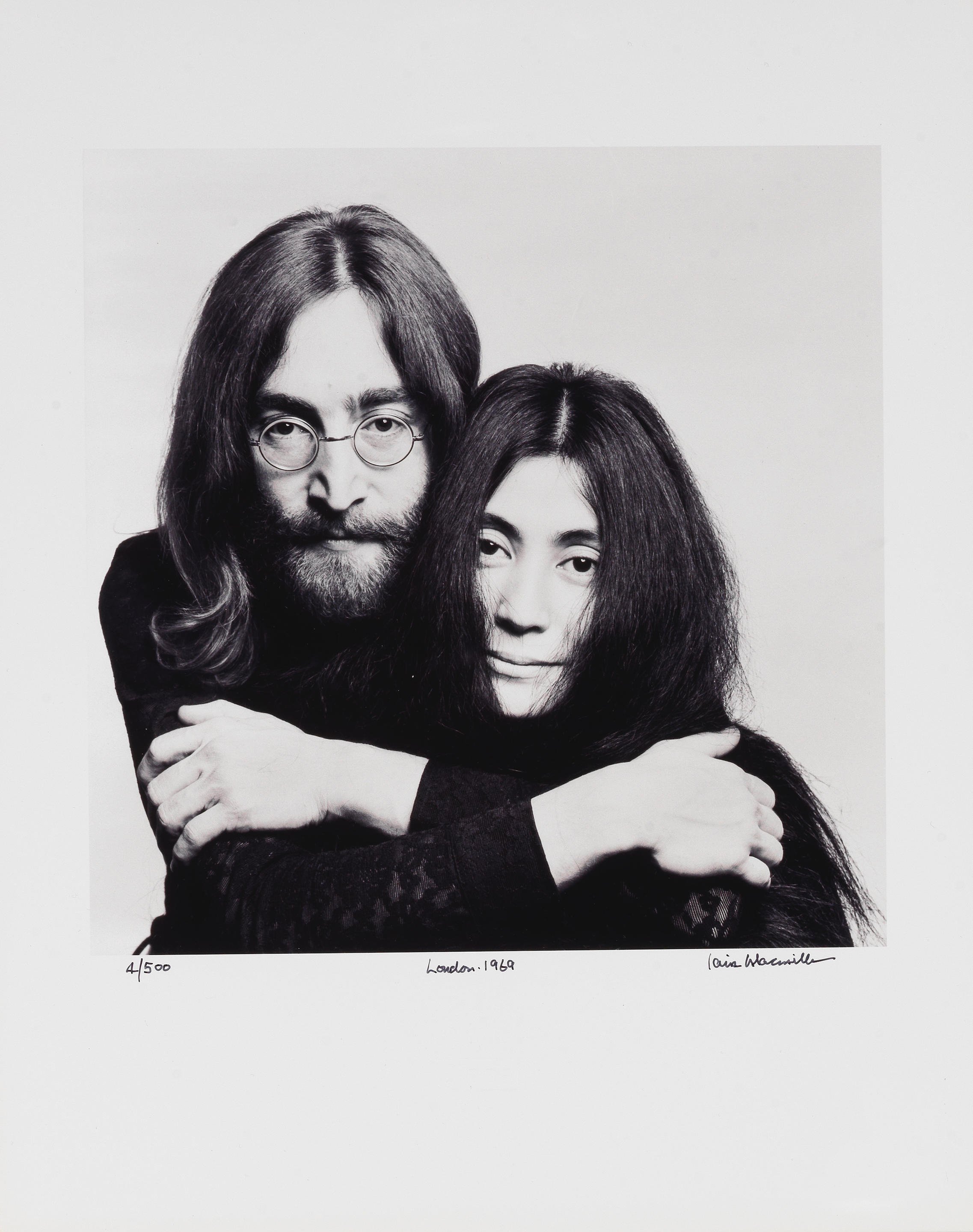 Appraisal: IAIN MACMILLAN BRITISH - JOHN LENNON YOKO ONO LONDON no