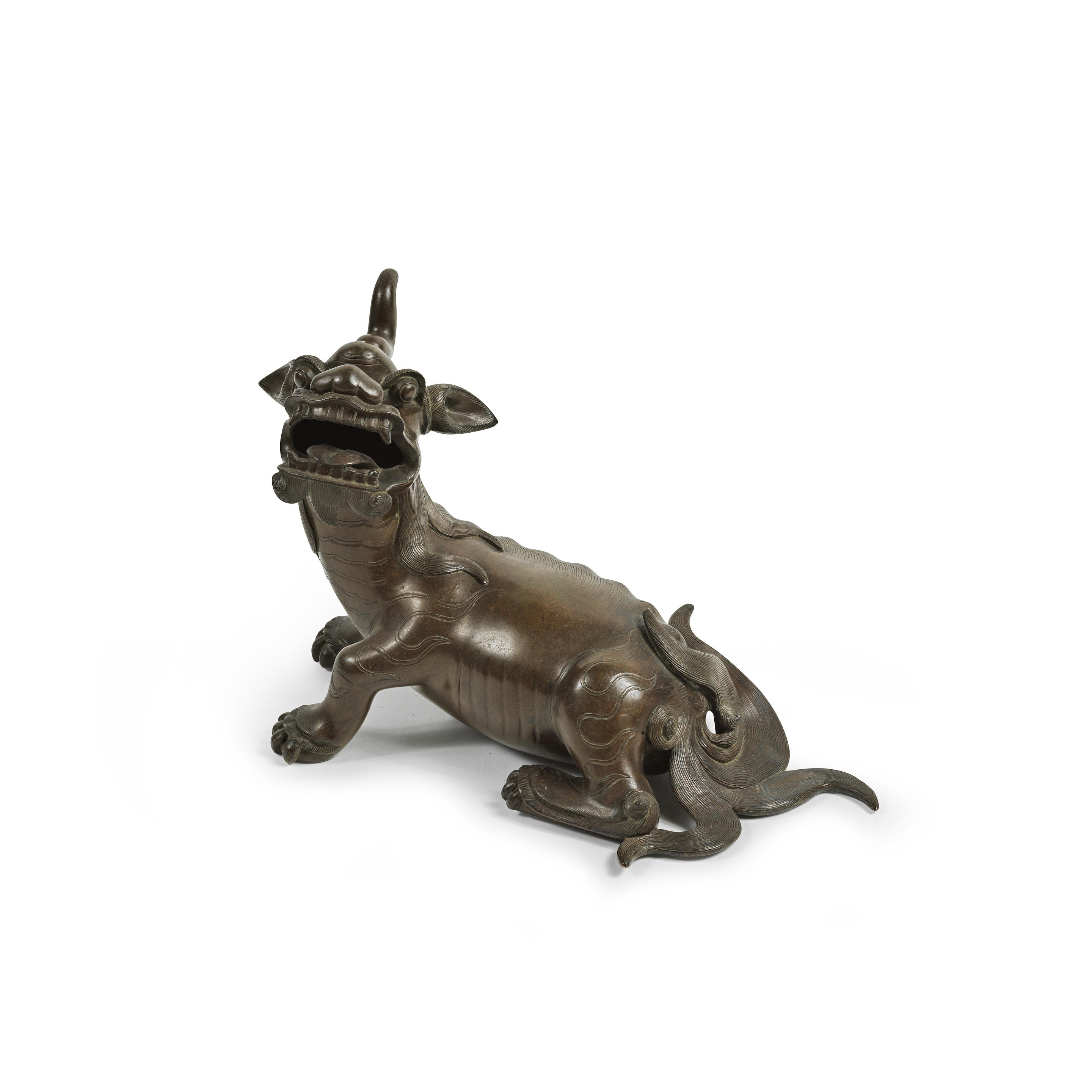 Appraisal: ANIMAL FABULEUX EN BRONZE XVIIe XVIIIe si cle A LARGE