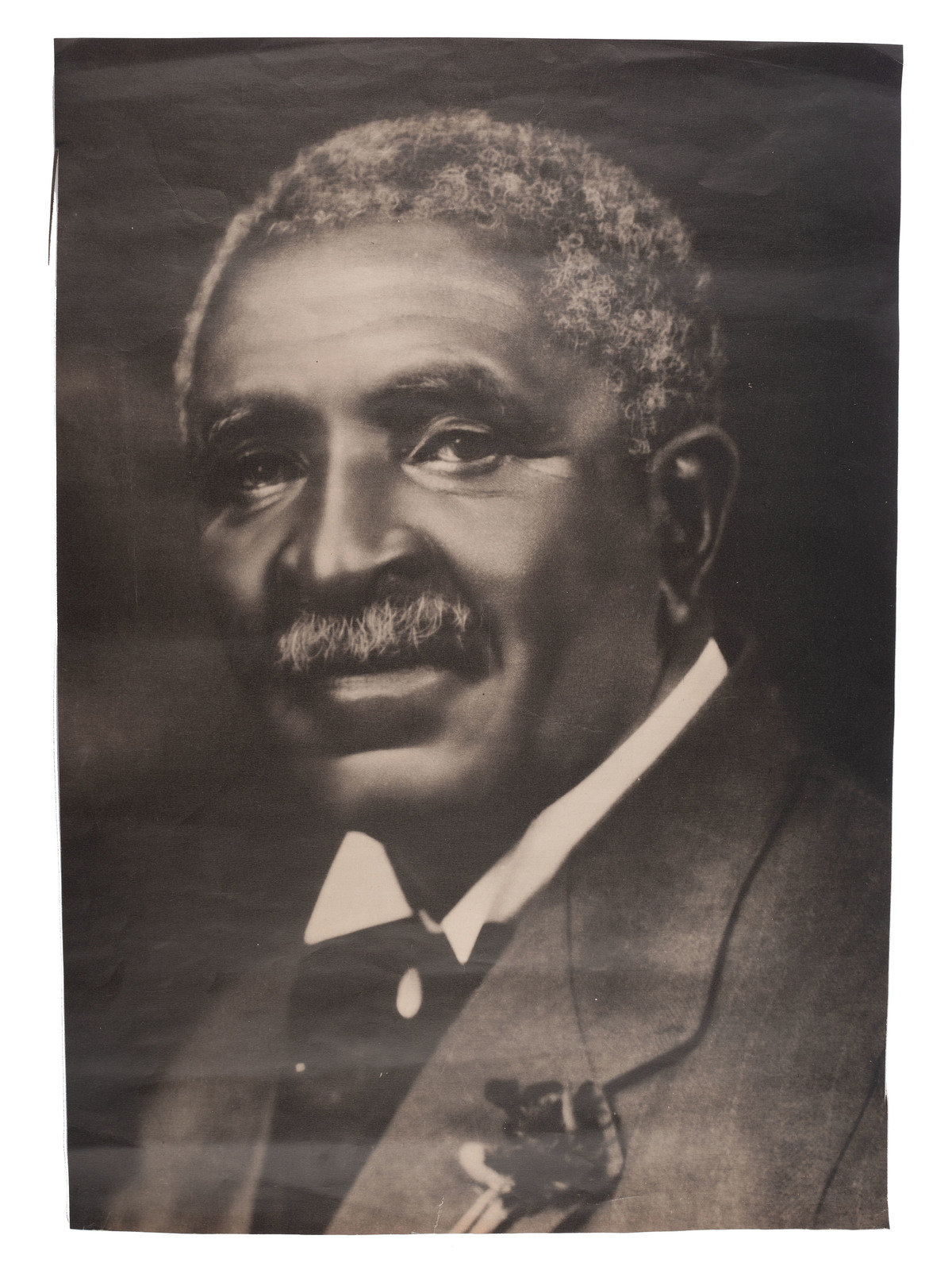 Appraisal: AFRICAN AMERICANA Large format portrait of George Washington Carver x