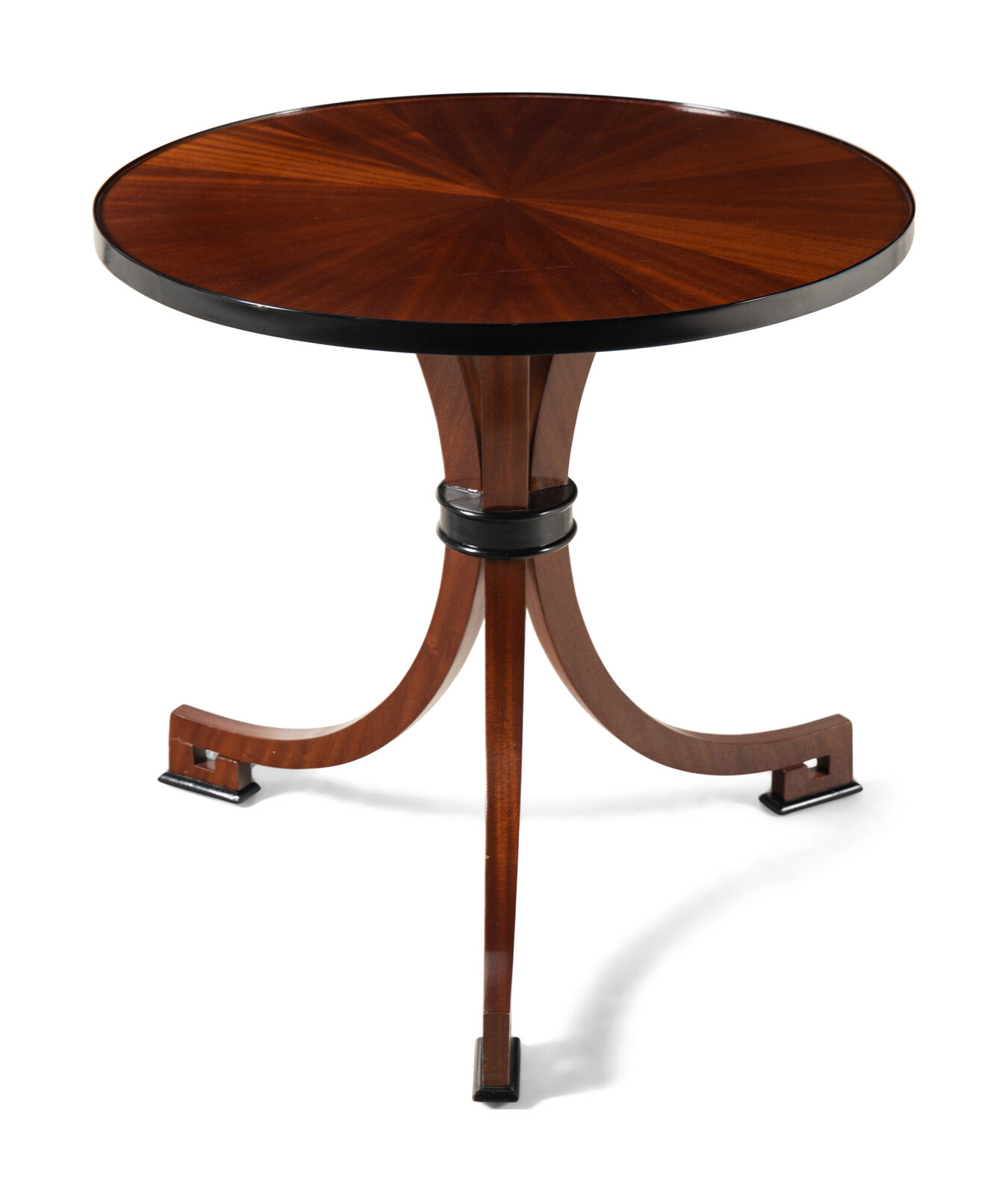 Appraisal: A Contemporary Part Ebonized Mahogany Side Table th Century Height