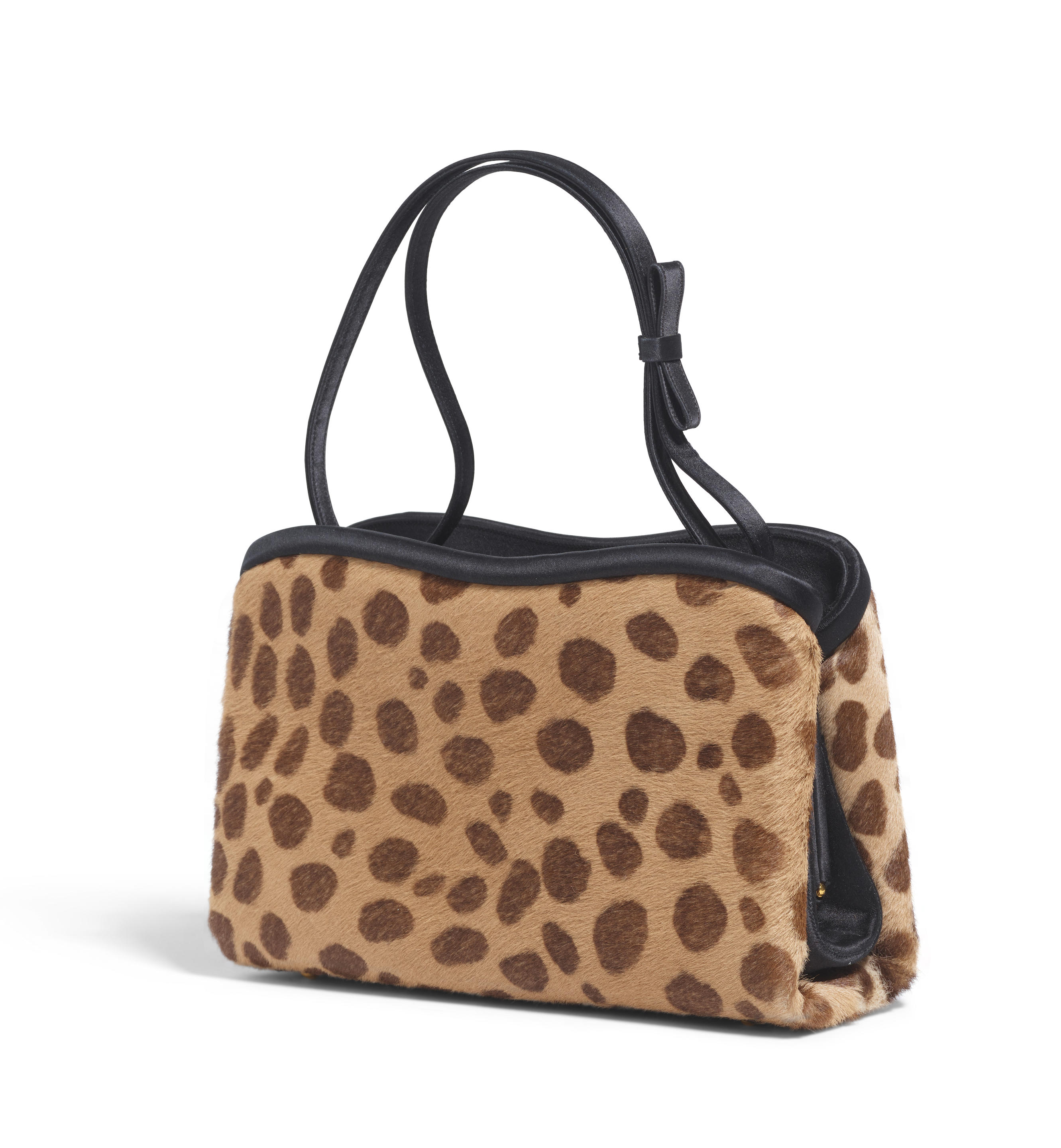 Appraisal: JUDITH LEIBER MINI HANDLE BAG Animal Print Pony Hair and