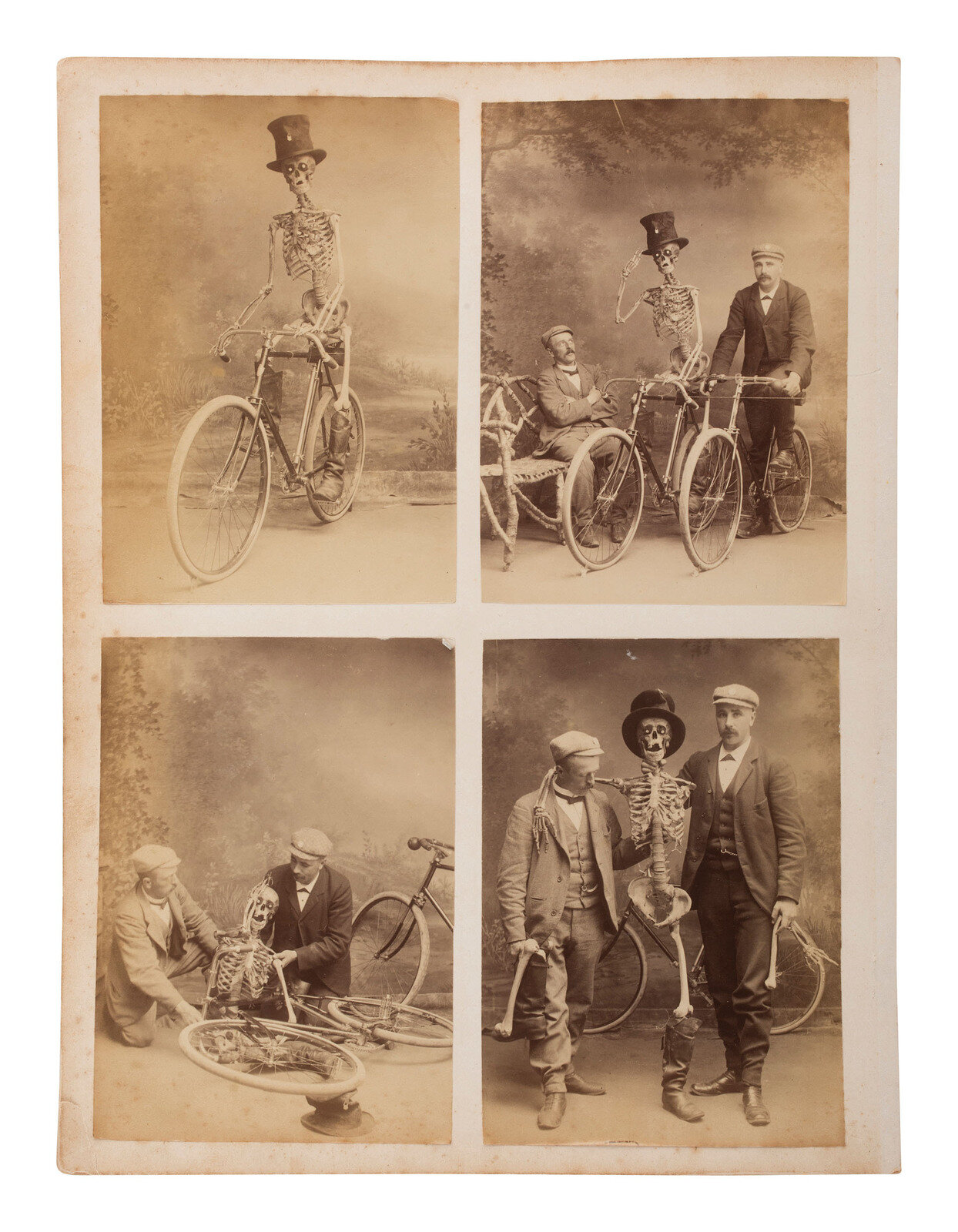 Appraisal: EARLY PHOTO Eclectic collection of photography incl cyclists soldiers amp