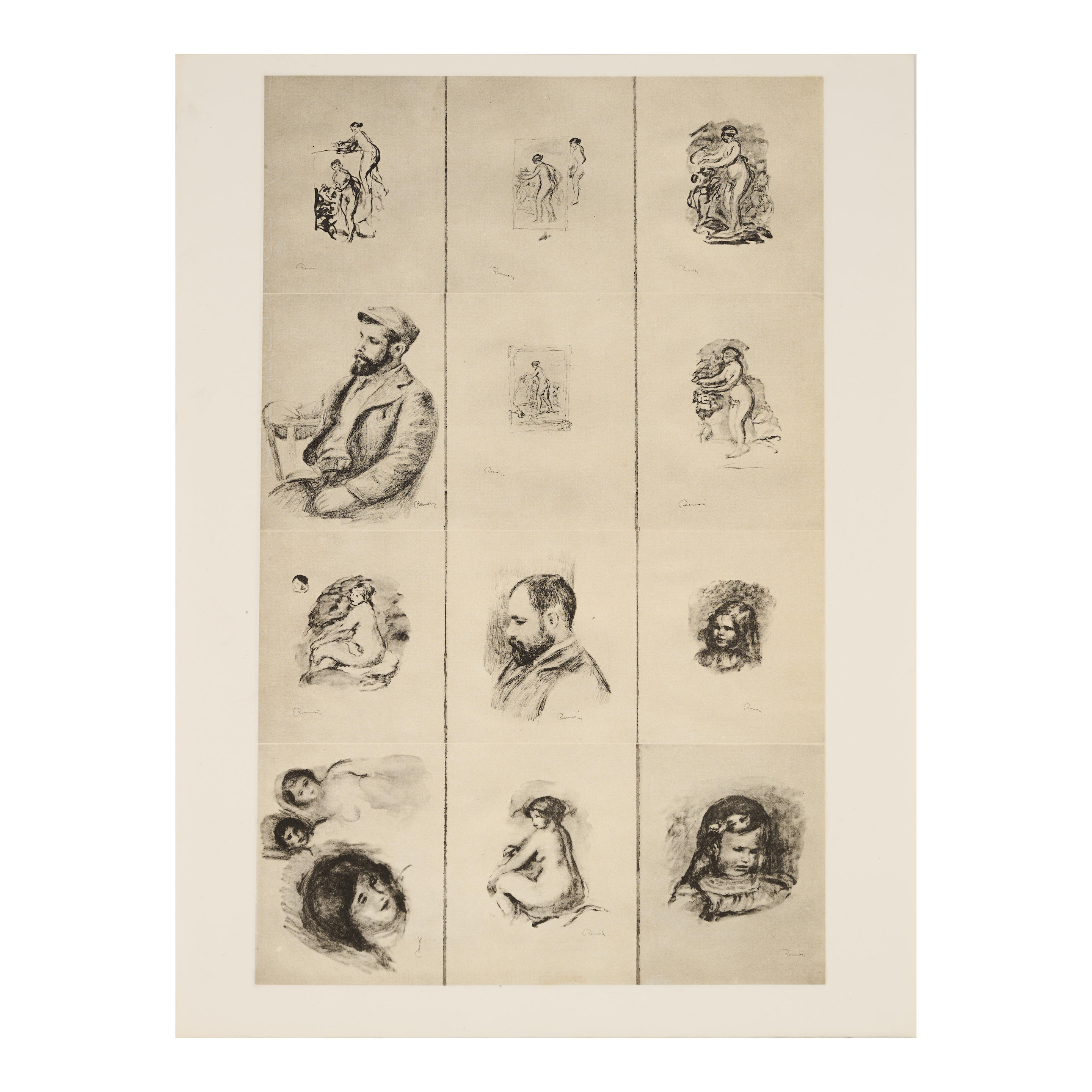 Appraisal: PIERRE AUGUSTE RENOIR - Douze lithographies originales de Pierre Auguste