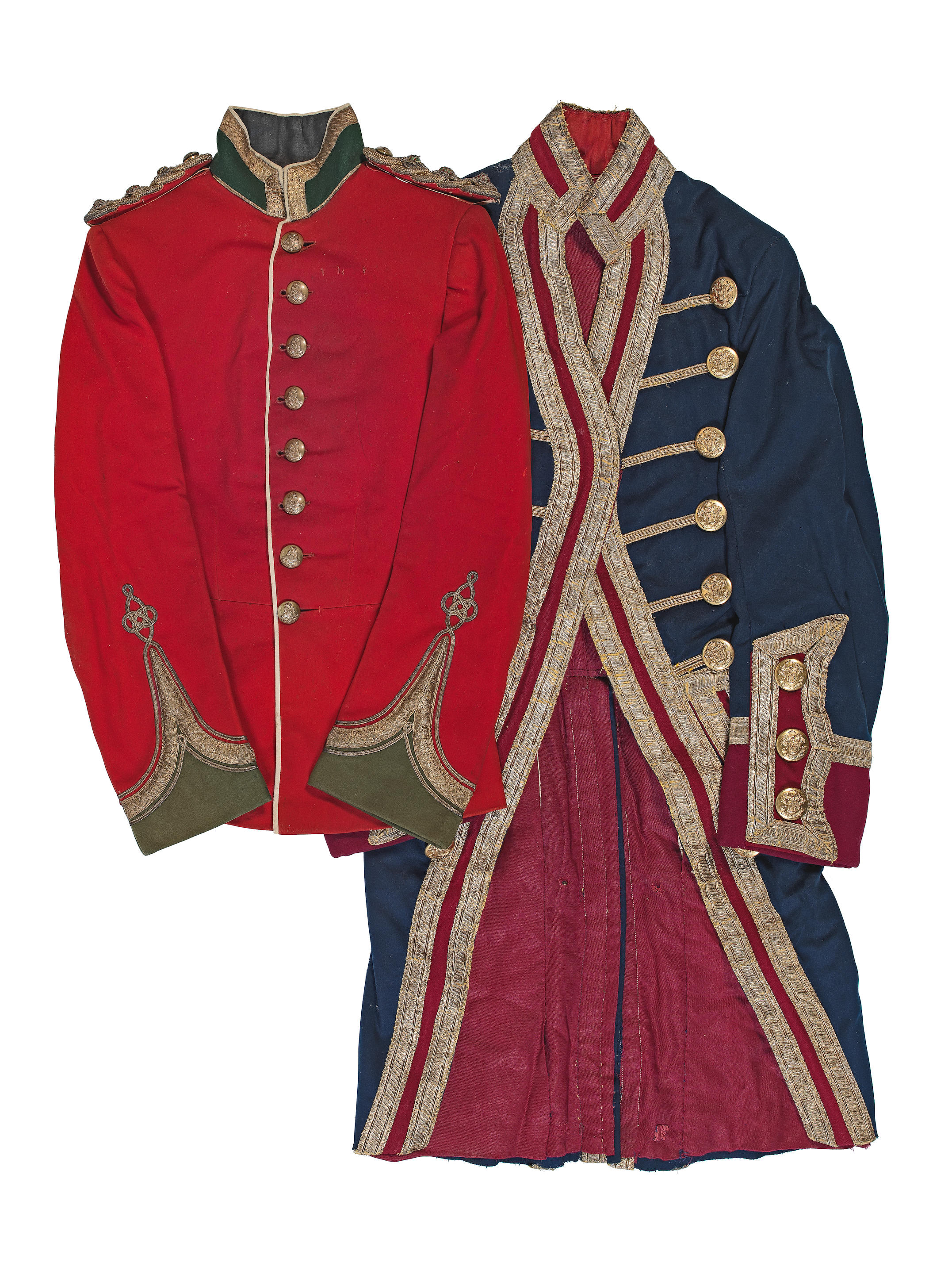 Appraisal: AN OFFICER'S FULL DRESS TUNIC OF THE TH PUNJAB REGIMENT