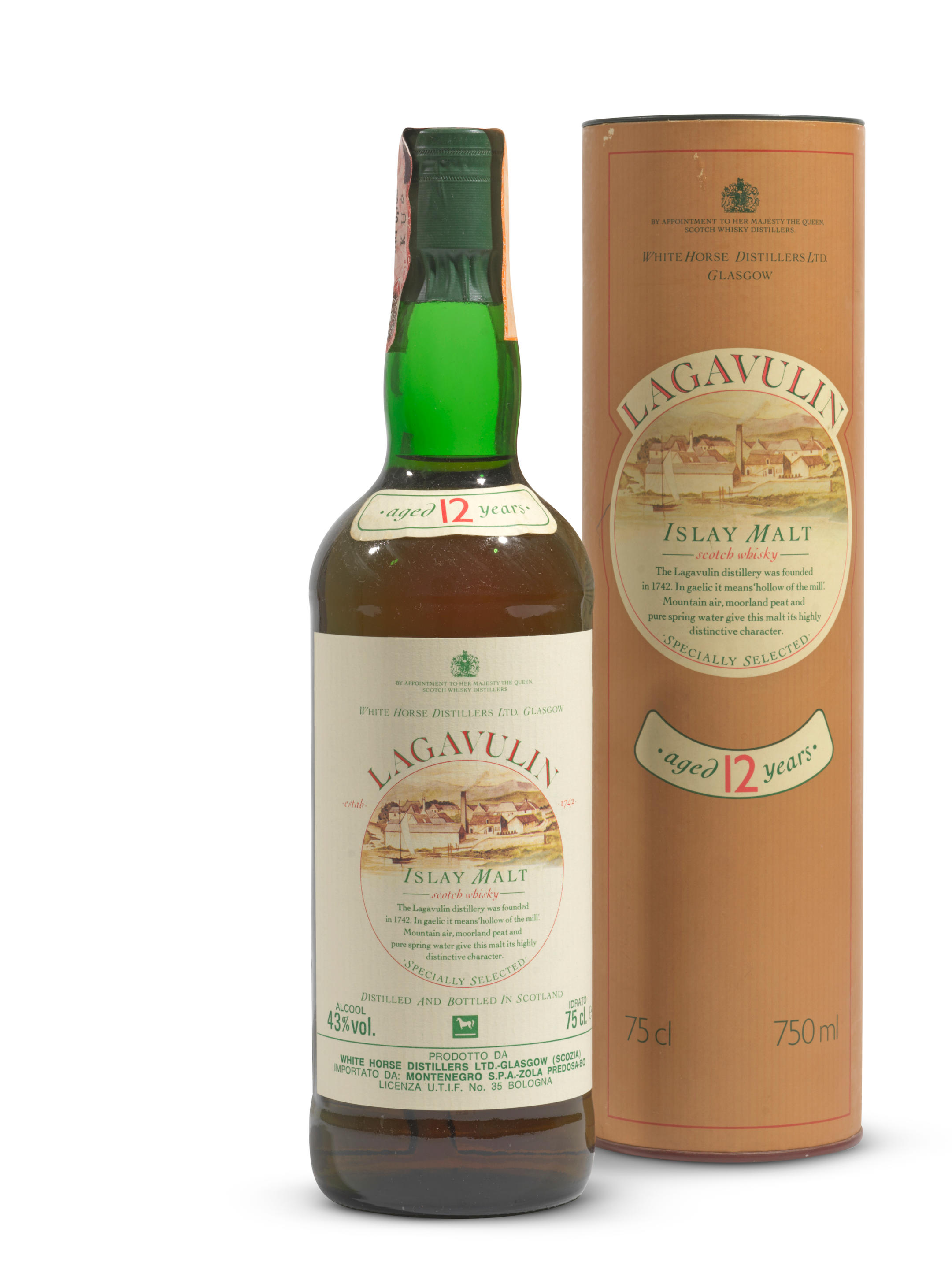 Appraisal: LAGAVULIN- YEAR OLD Lagavulin- year old Distilled and bottled by