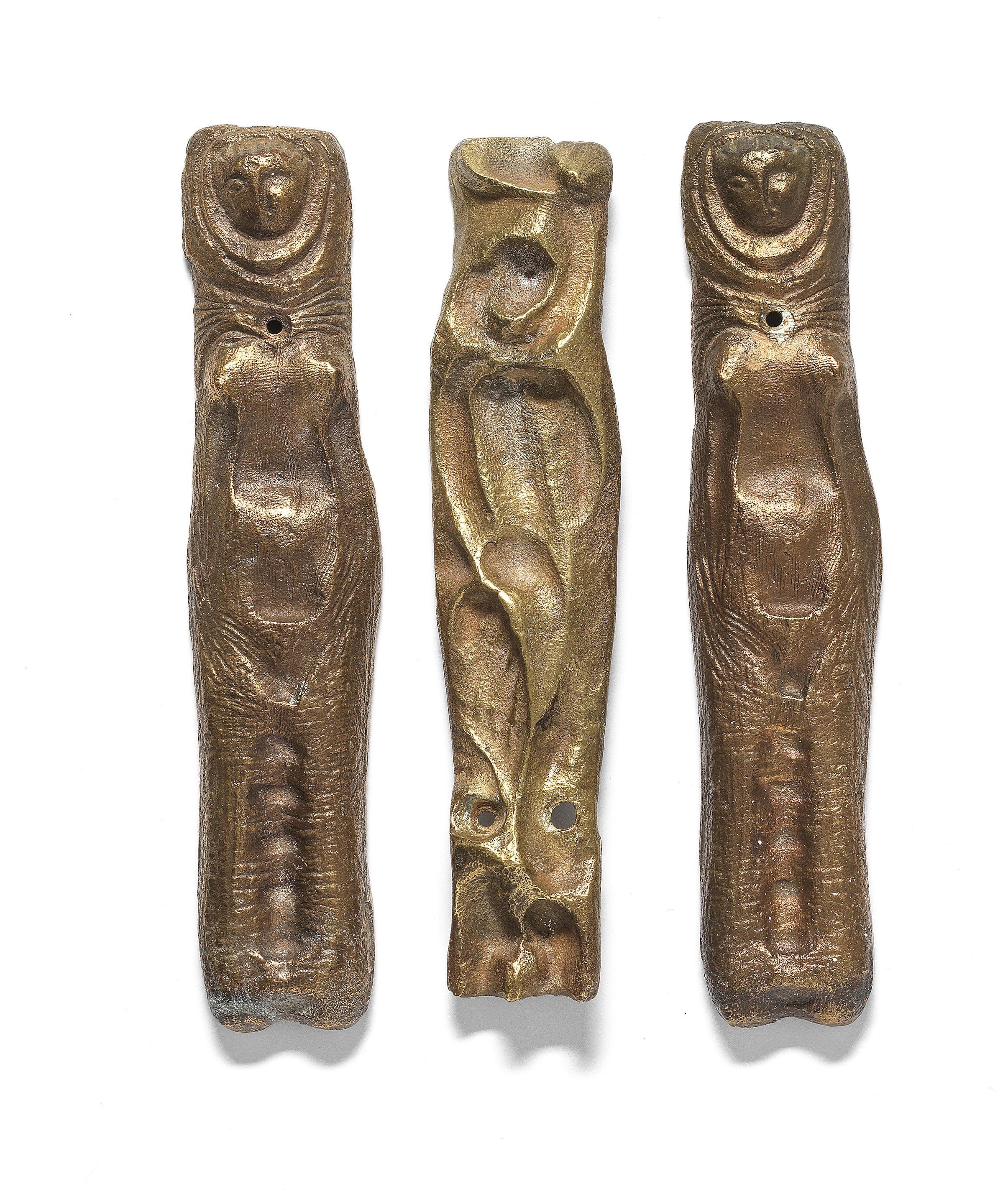 Appraisal: MOHAMMED GHANI HIKMAT IRAQ - Female Forms bronze in three