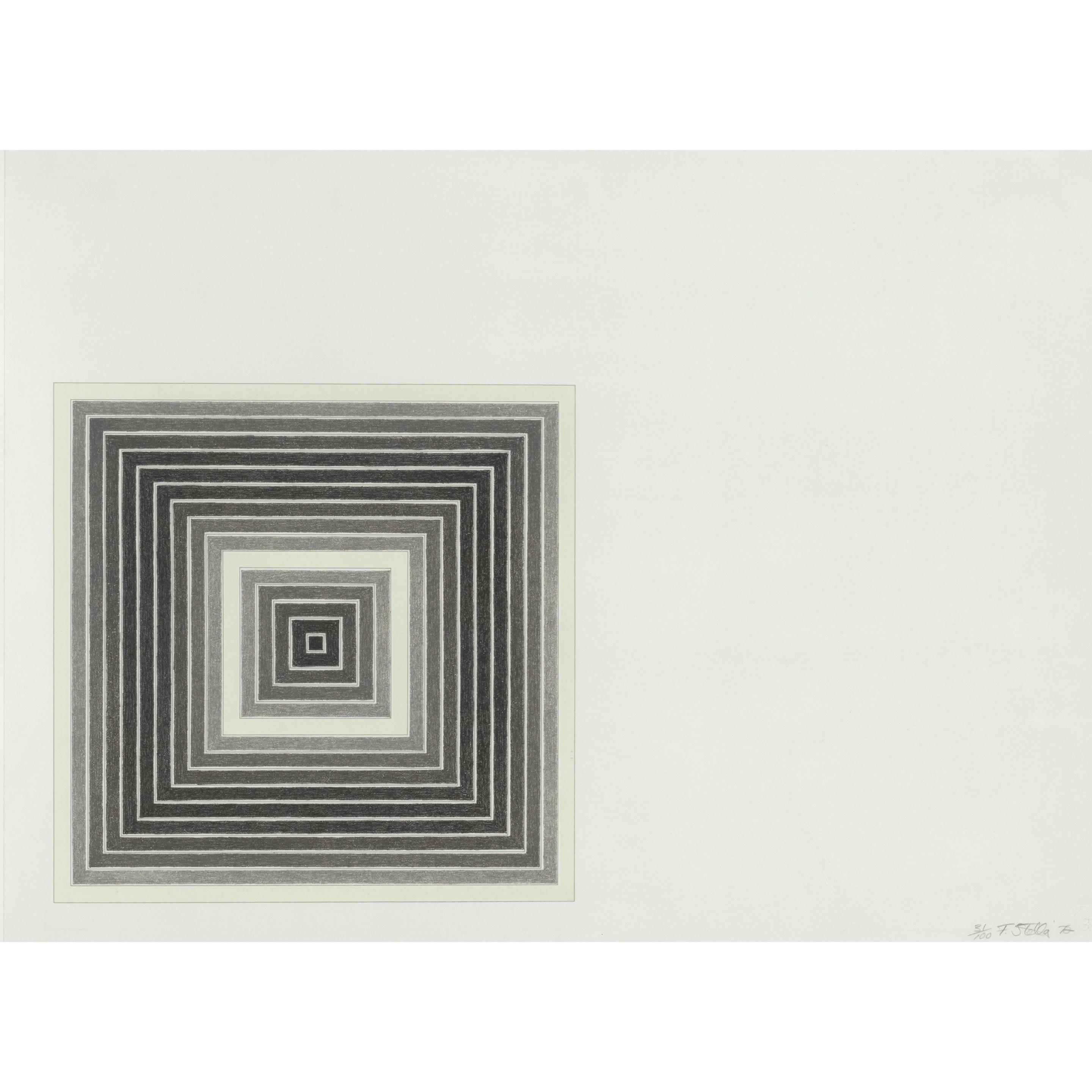 Appraisal: FRANK STELLA - Sharpesville from Multicolored Squares I Axsom Lithograph