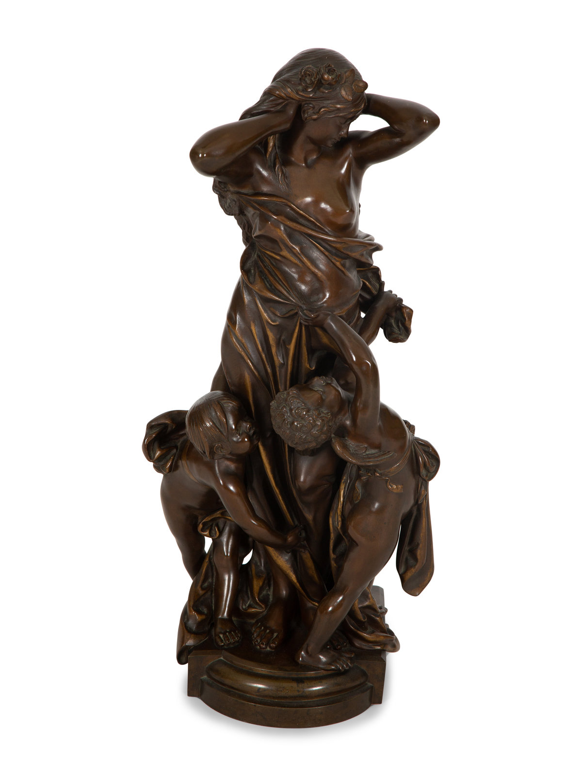 Appraisal: Adolphe Maubach French th century Venus and Two Putti bronze