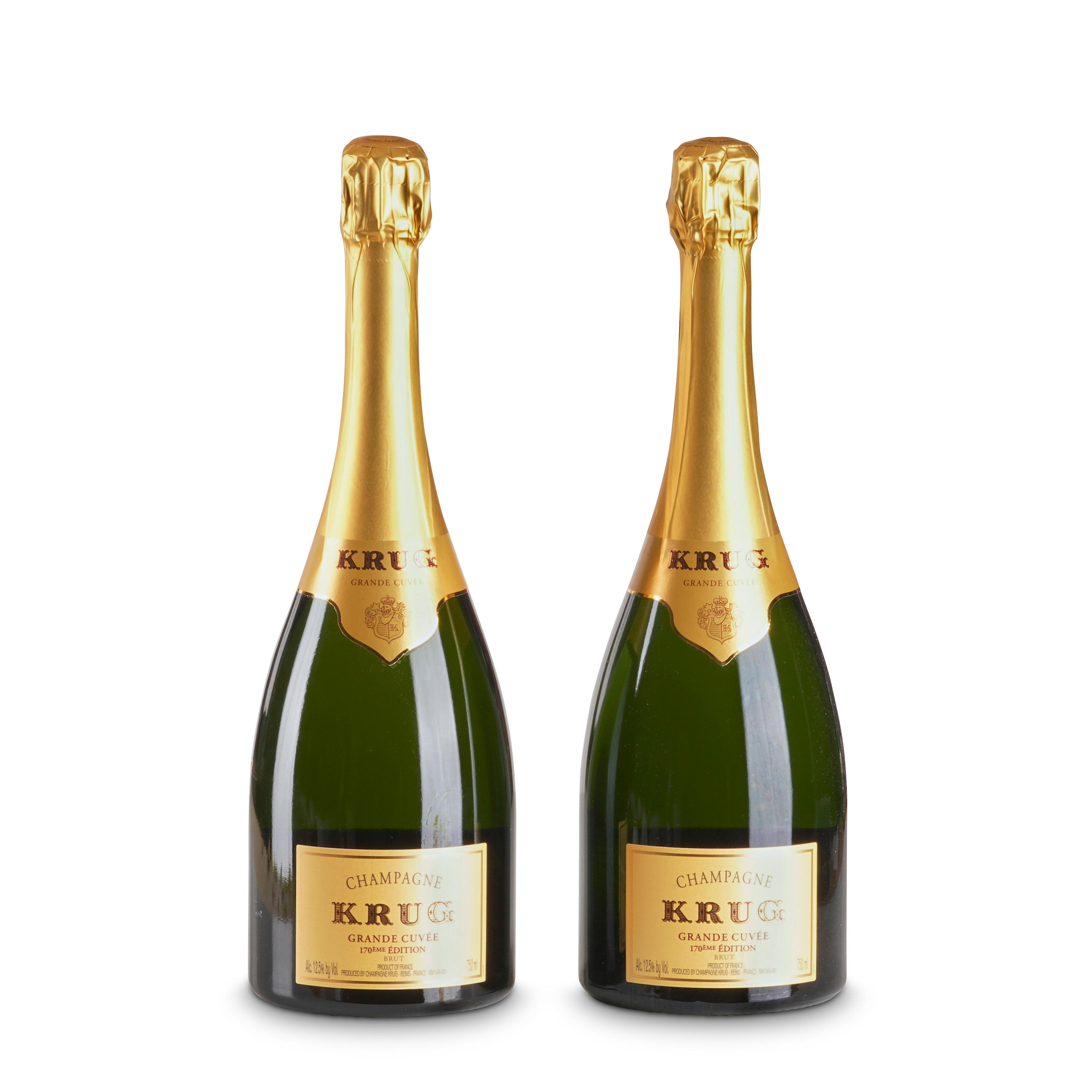 Appraisal: KRUG EME BOTTLES Krug eme Reims bottles