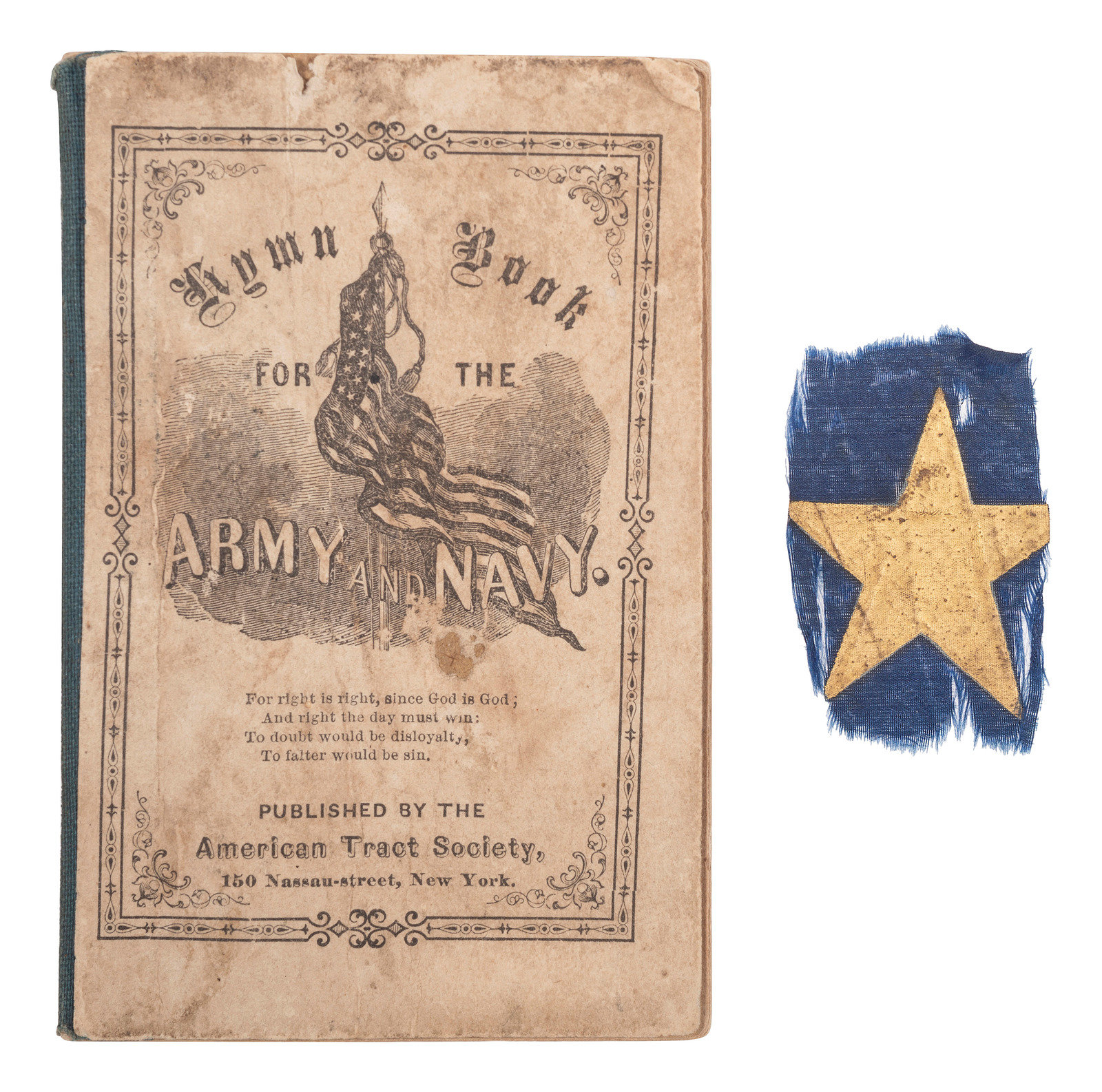 Appraisal: CIVIL WAR Hymn-Book for the Army and Navy New York