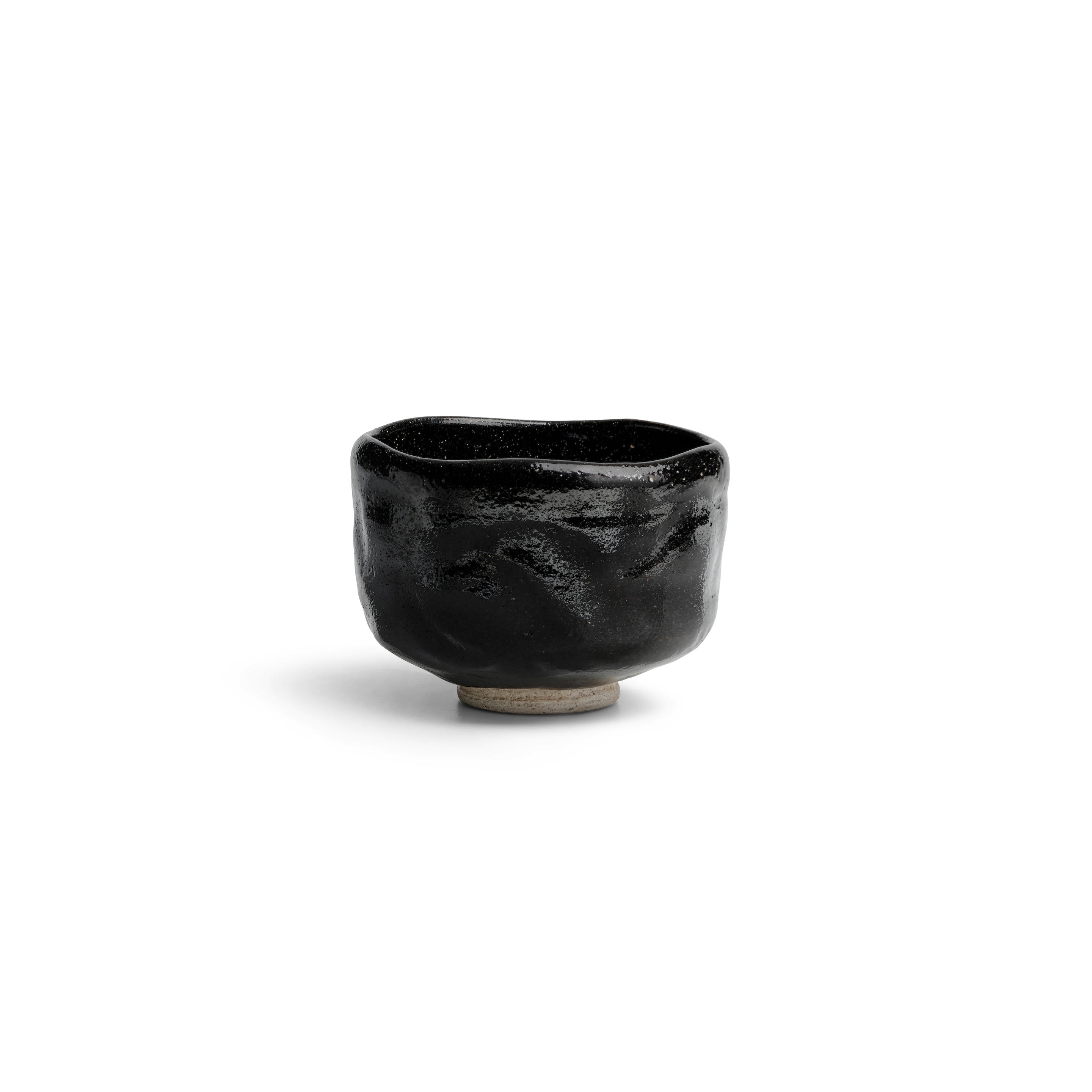 Appraisal: RAKU K NY KICHIZAEMON XII - A Black Raku Ware