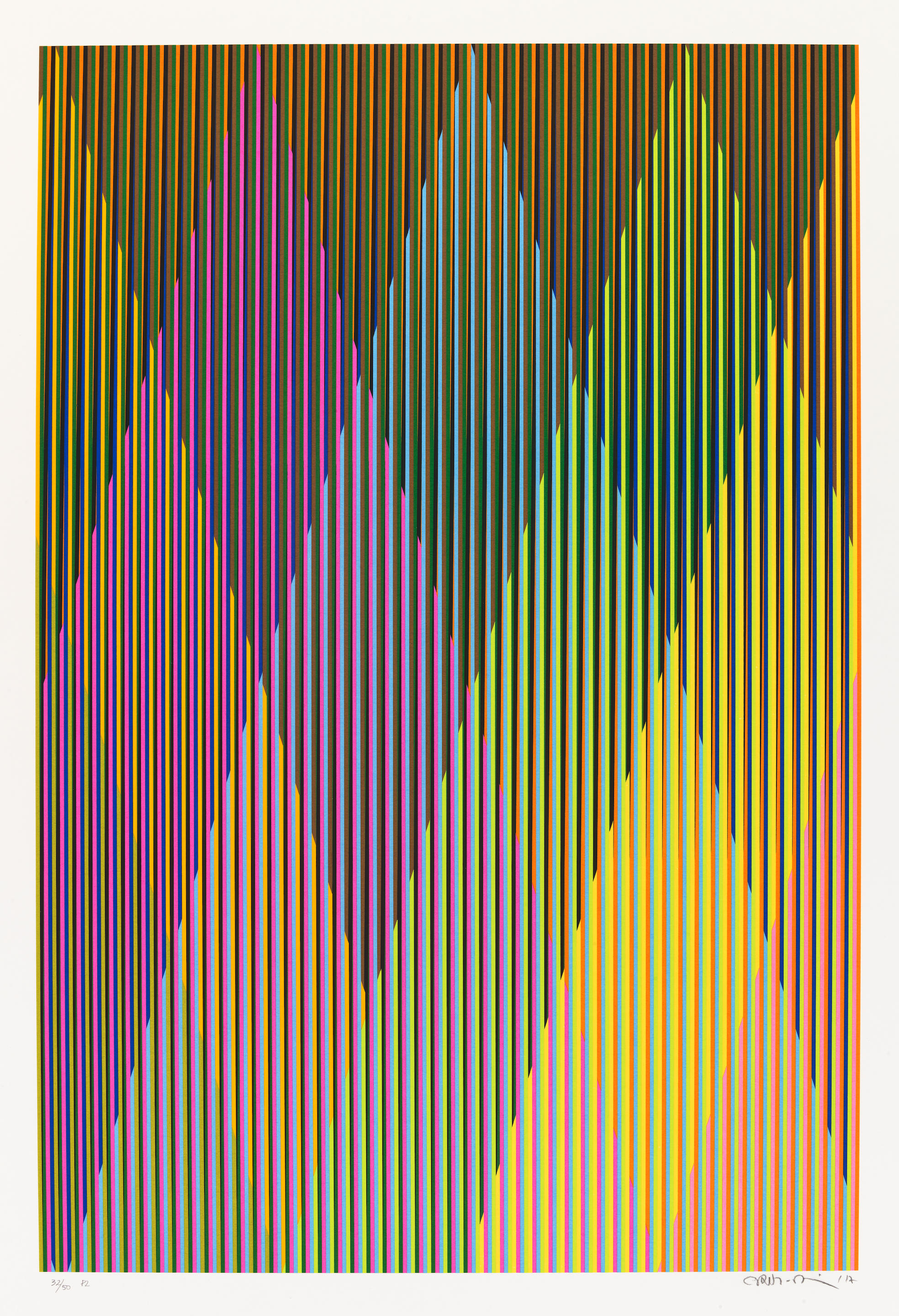 Appraisal: CARLOS CRUZ-DIEZ - P from Couleur Additive Perseus Screenprint in