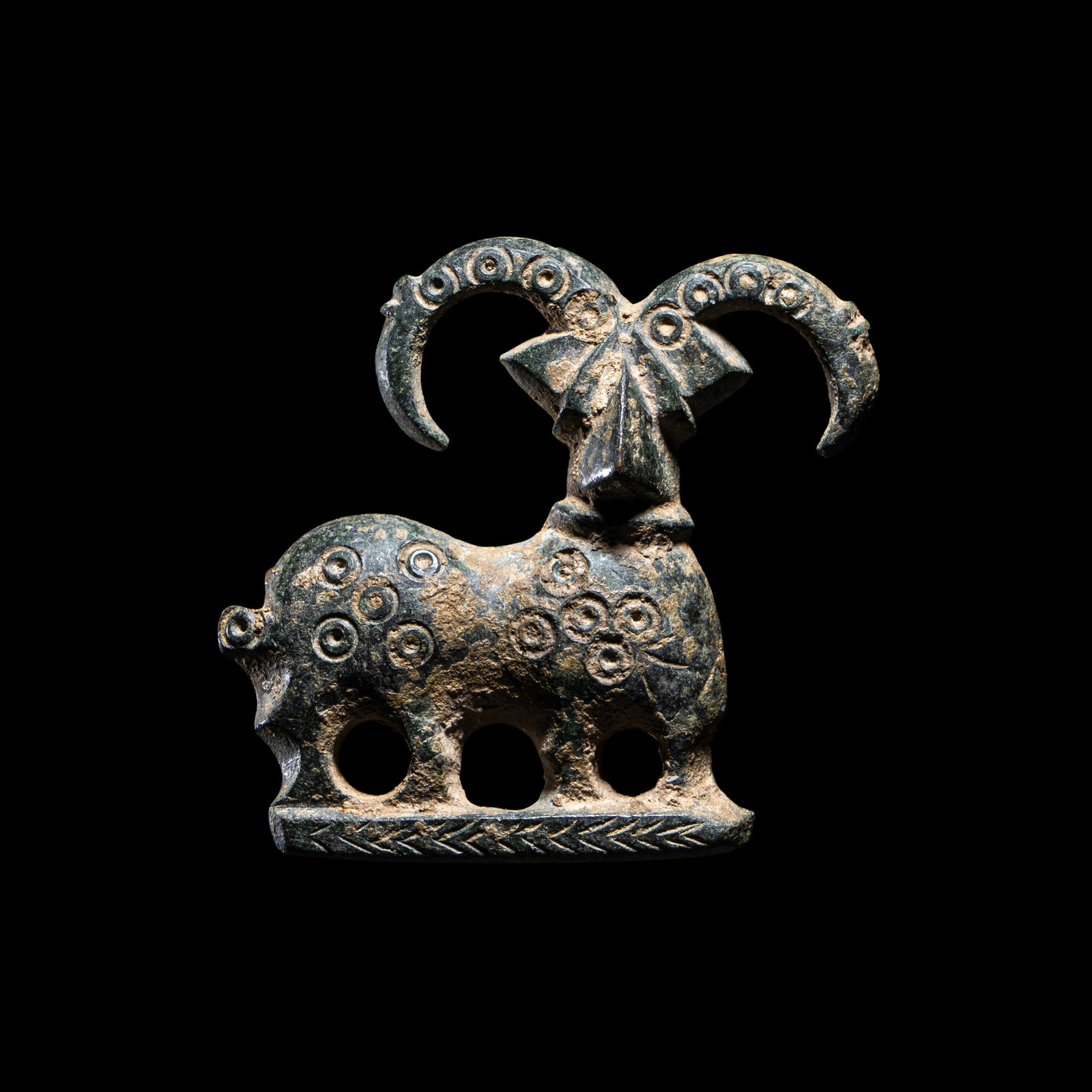 Appraisal: A Luristan Bronze Ibex Circa th- th Century B C