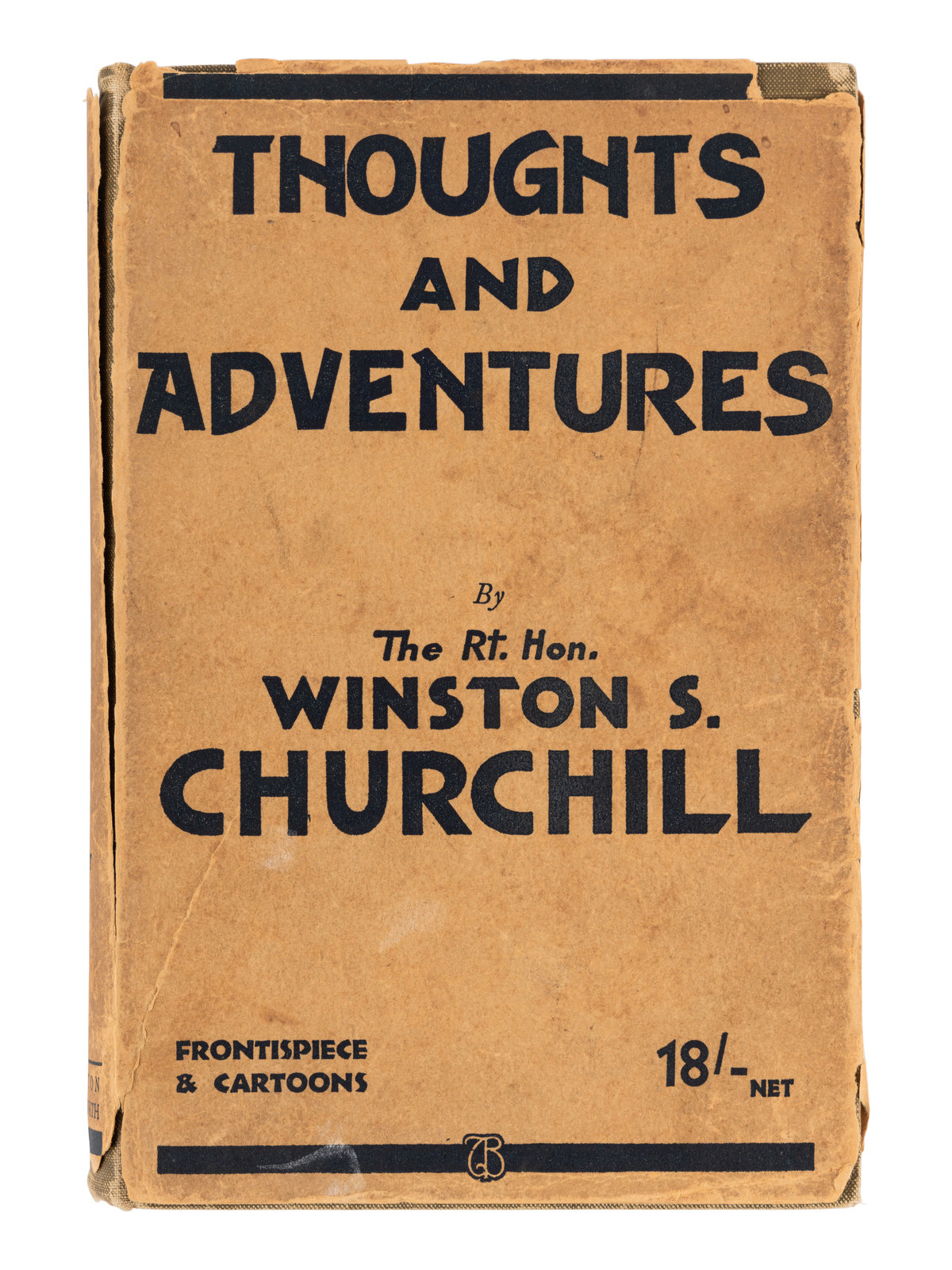 Appraisal: CHURCHILL Winston L S Sir - Thoughts and Adventures London