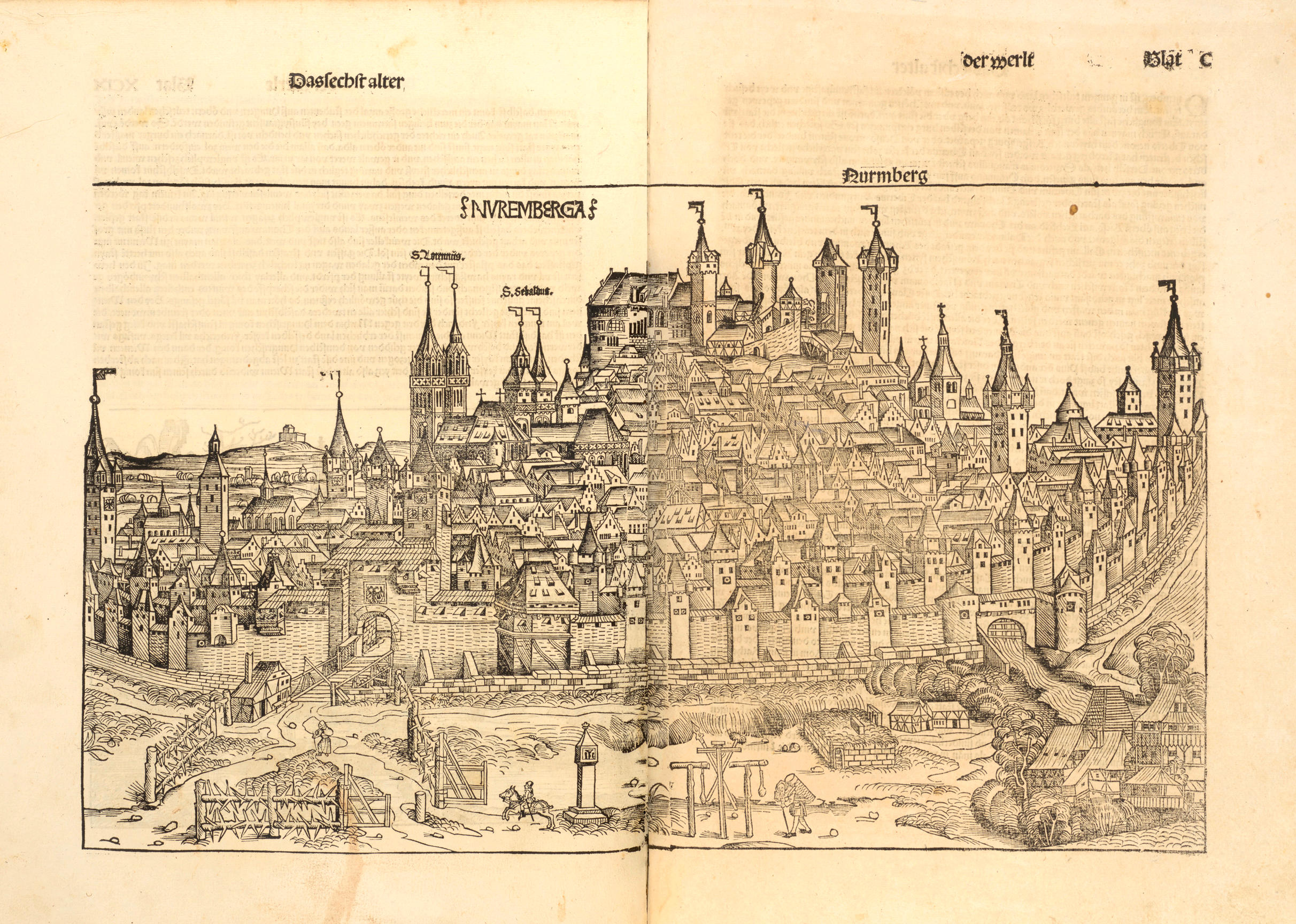 Appraisal: NUREMBERG CHRONICLE SCHEDEL HARTMANN - Liber chronicarum in German Das