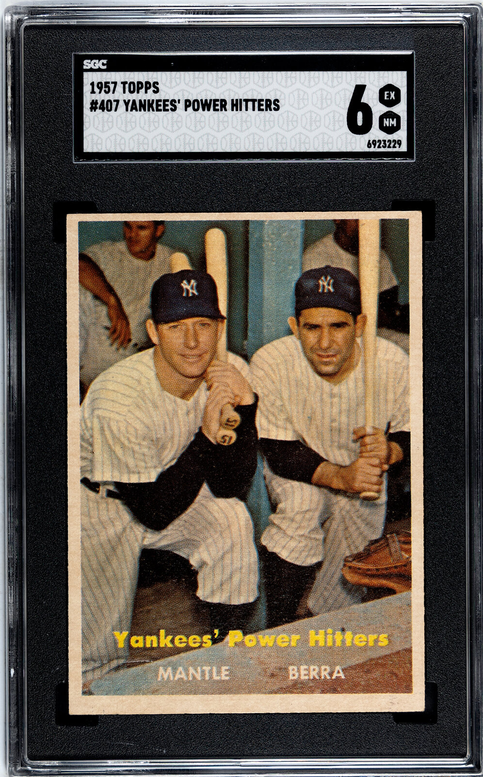 Appraisal: A Topps Mickey Mantle and Yogi Berra Yankees' Power Hitters