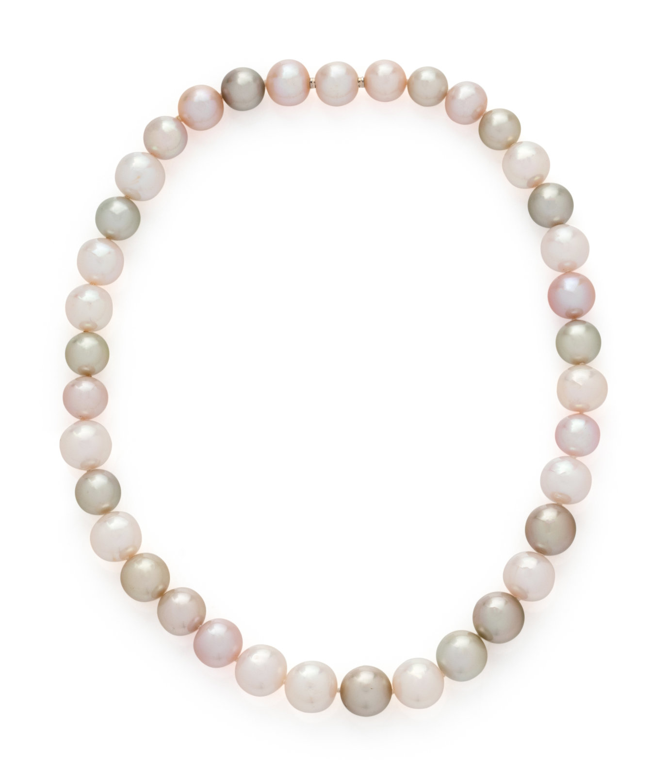 Appraisal: CULTURED SOUTH SEA PEARL NECKLACE Containing various colored South Sea