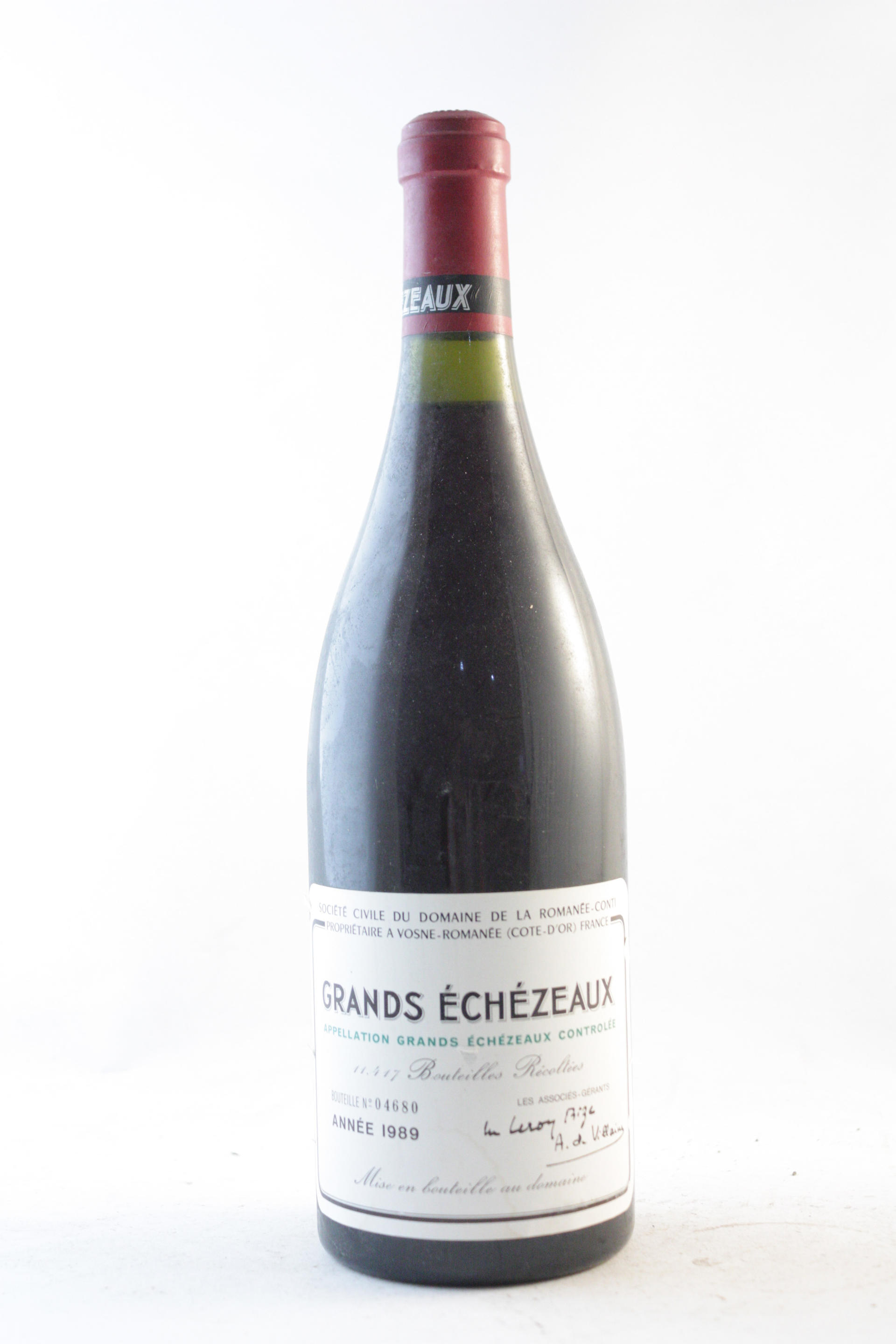 Appraisal: GRANDS-ECH ZEAUX DOMAINE DE LA ROMAN E-CONTI Grands-Ech zeaux Domaine