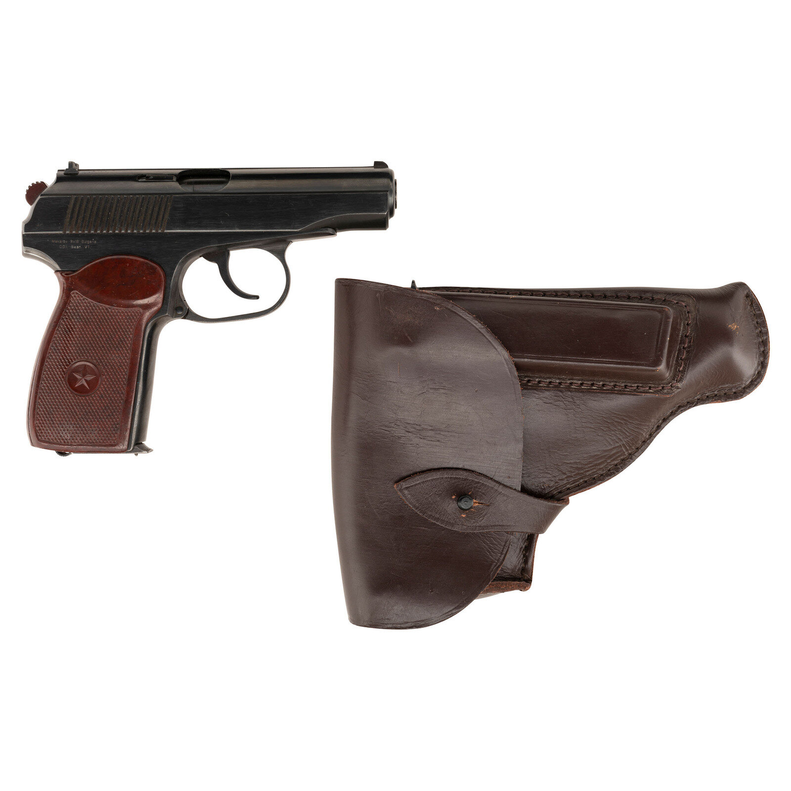 Appraisal: Bulgarian Makarov Pistol with Holster and Spare Magazine x mm