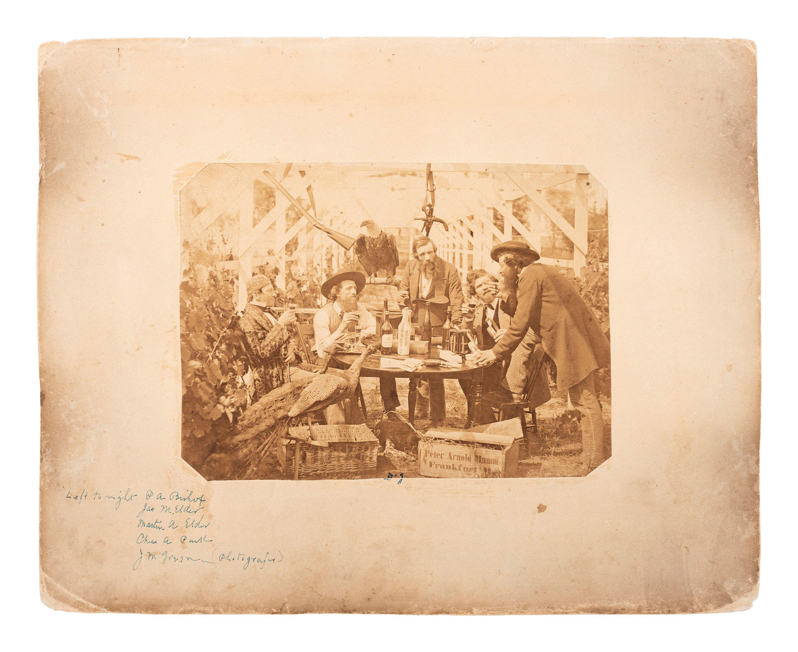 Appraisal: EARLY PHOTOGRAPHY GREENE Jeremiah M b photographer Photographic sketchbook containing