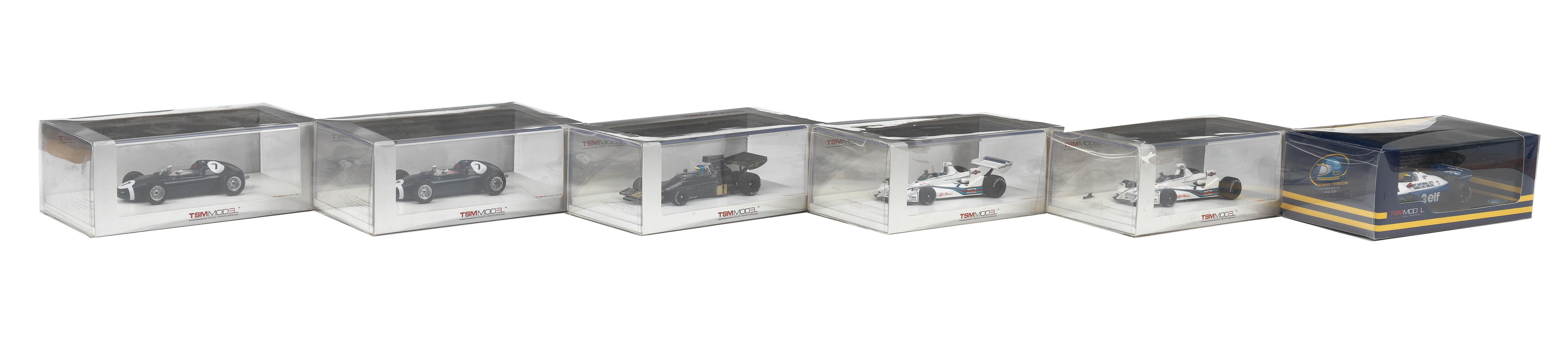 Appraisal: SIX BOXED SCALE MODELS OF S- S SINGLE-SEAT RACING CARS