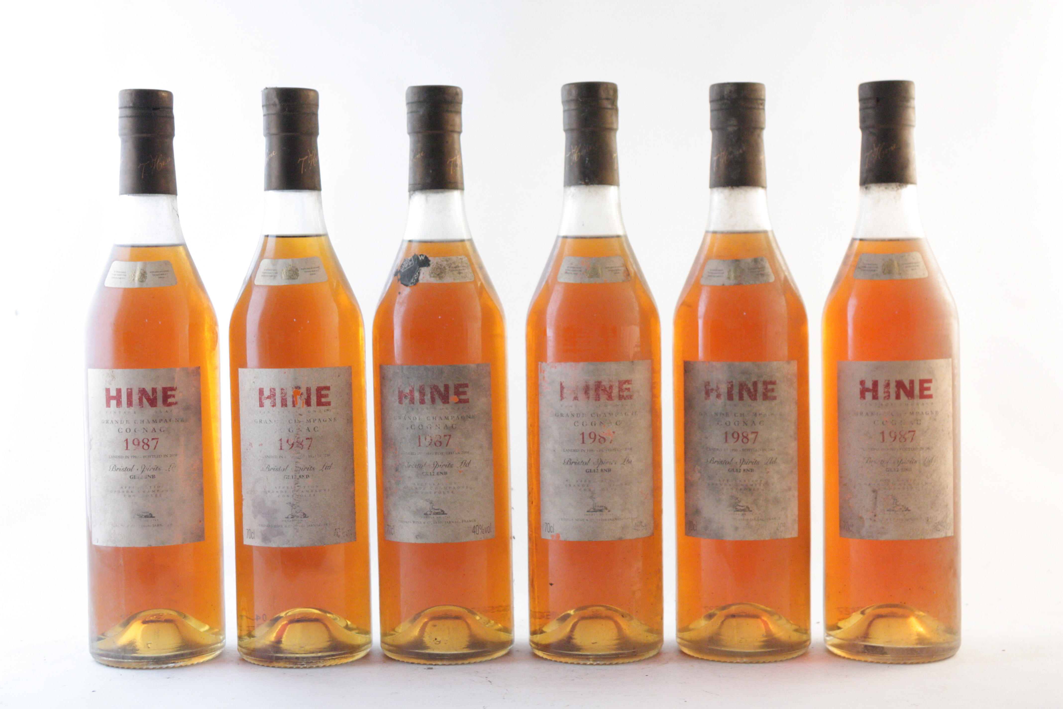 Appraisal: HINE GRANDE CHAMPAGNE COGNAC SHIPPED BOTTLED BY BRISTOL SPIRITS LTD