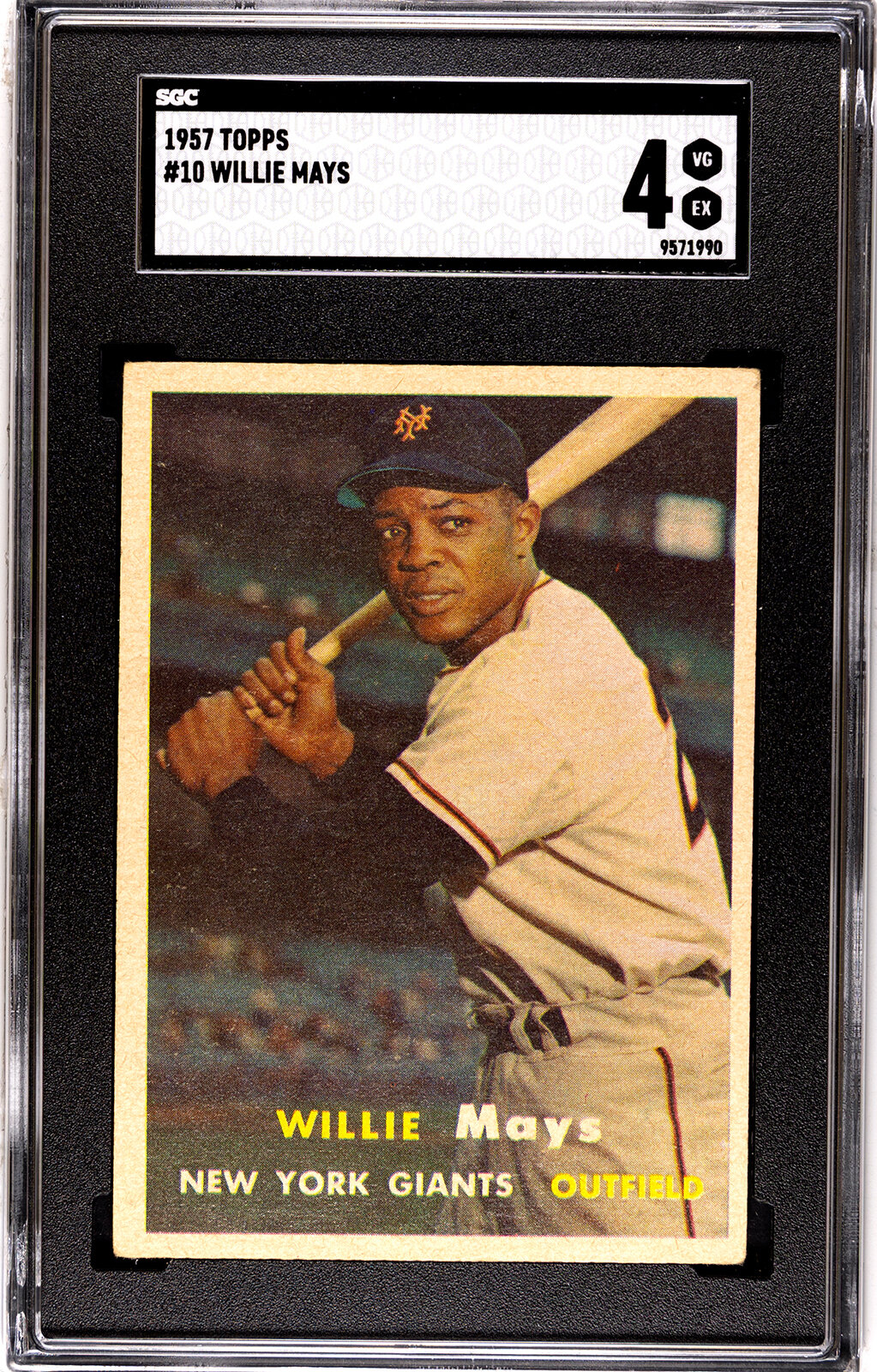 Appraisal: A Topps Willie Mays Baseball Card No SGC VG-EX