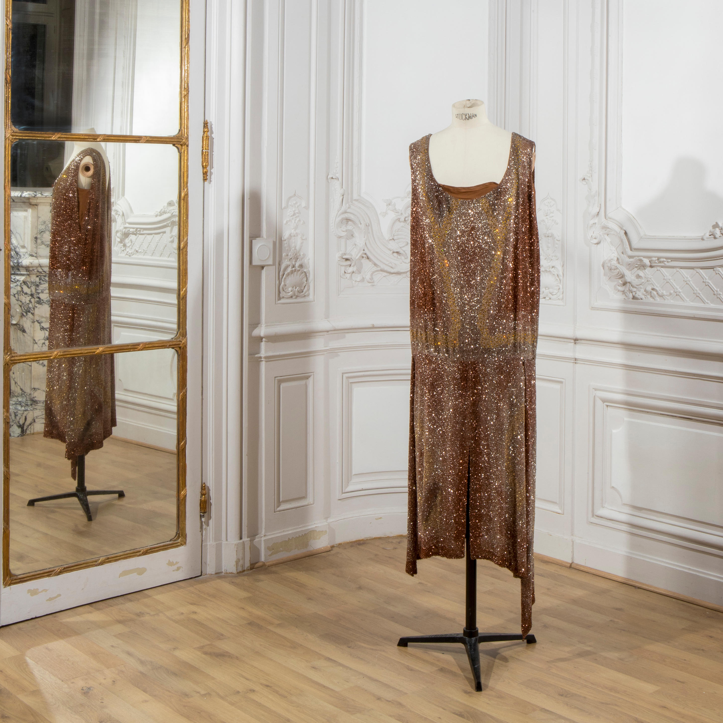 Appraisal: MADELEINE VIONNET COLLECTION HAUTE COUTURE CIRCA ROBE DU SOIR COURTE