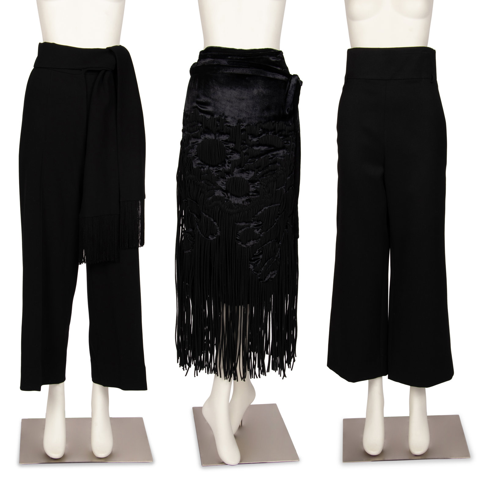 Appraisal: Three Yves Saint Laurent Rive Gauche Items Two Pants amp