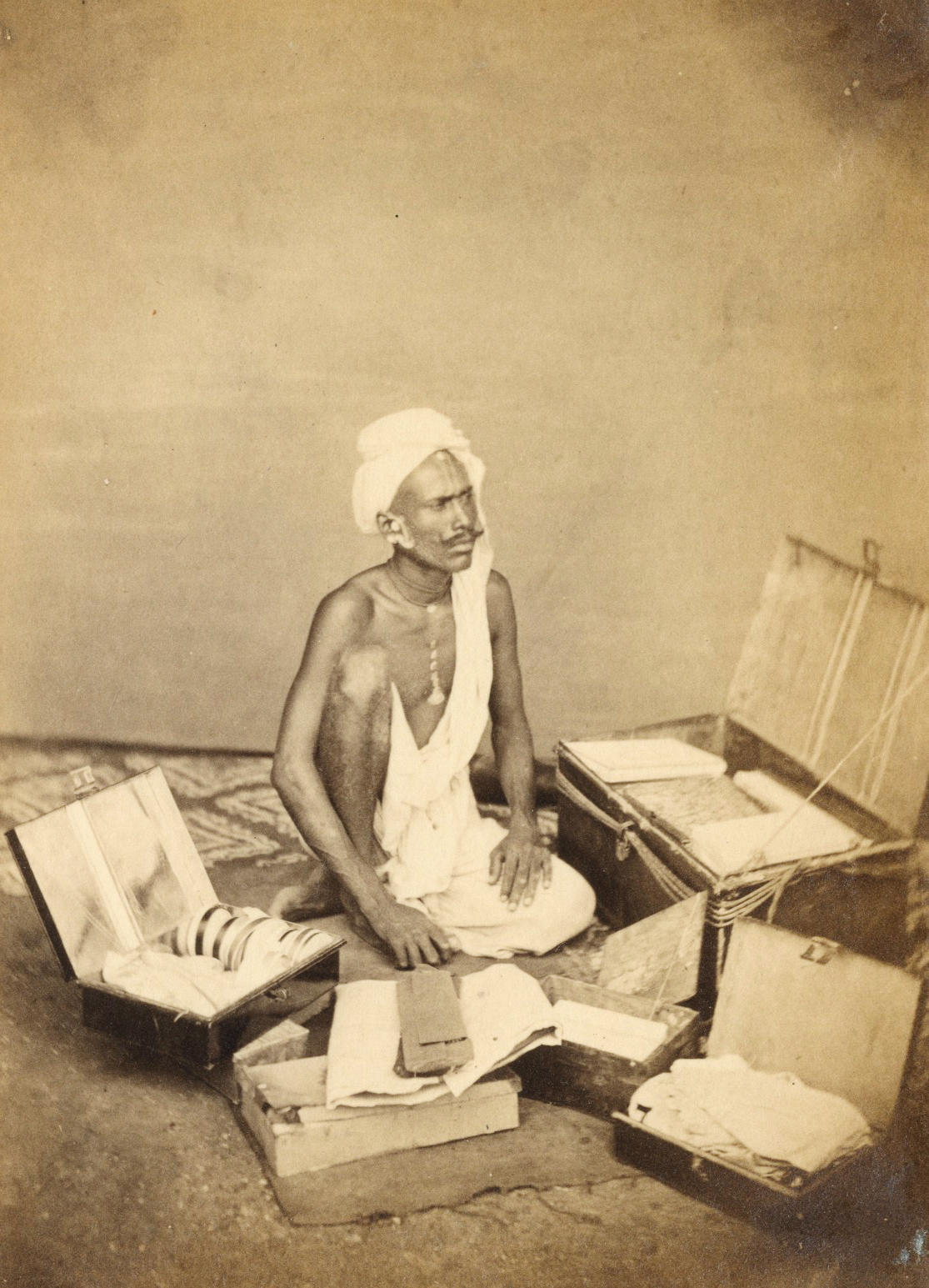 Appraisal: CALCUTTA LOCAL TYPES AND DELHI DURBAR Nineteenth century photograph album