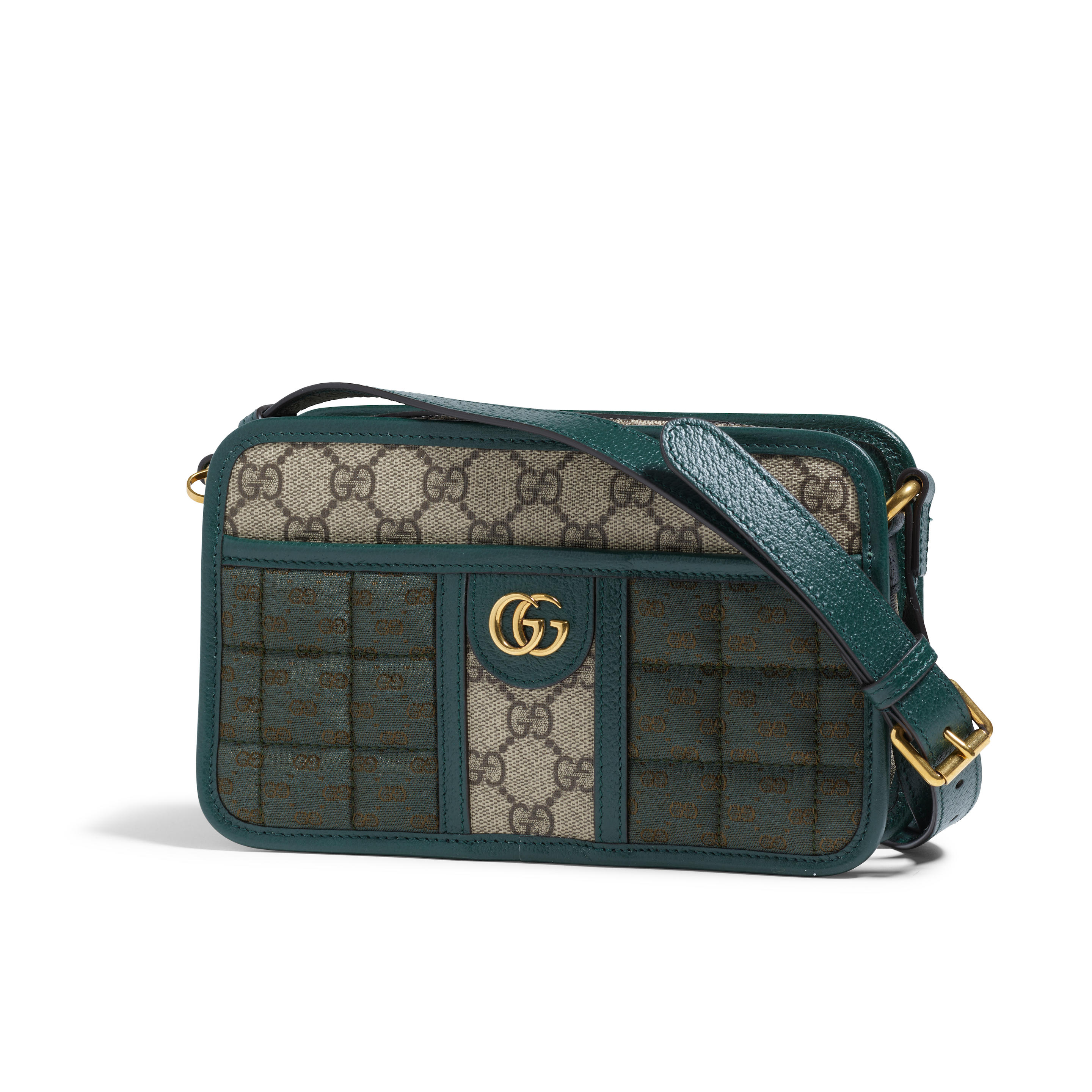 Appraisal: GUCCI MINI GG CANVAS SHOULDER BAG GG Logo Canvas with