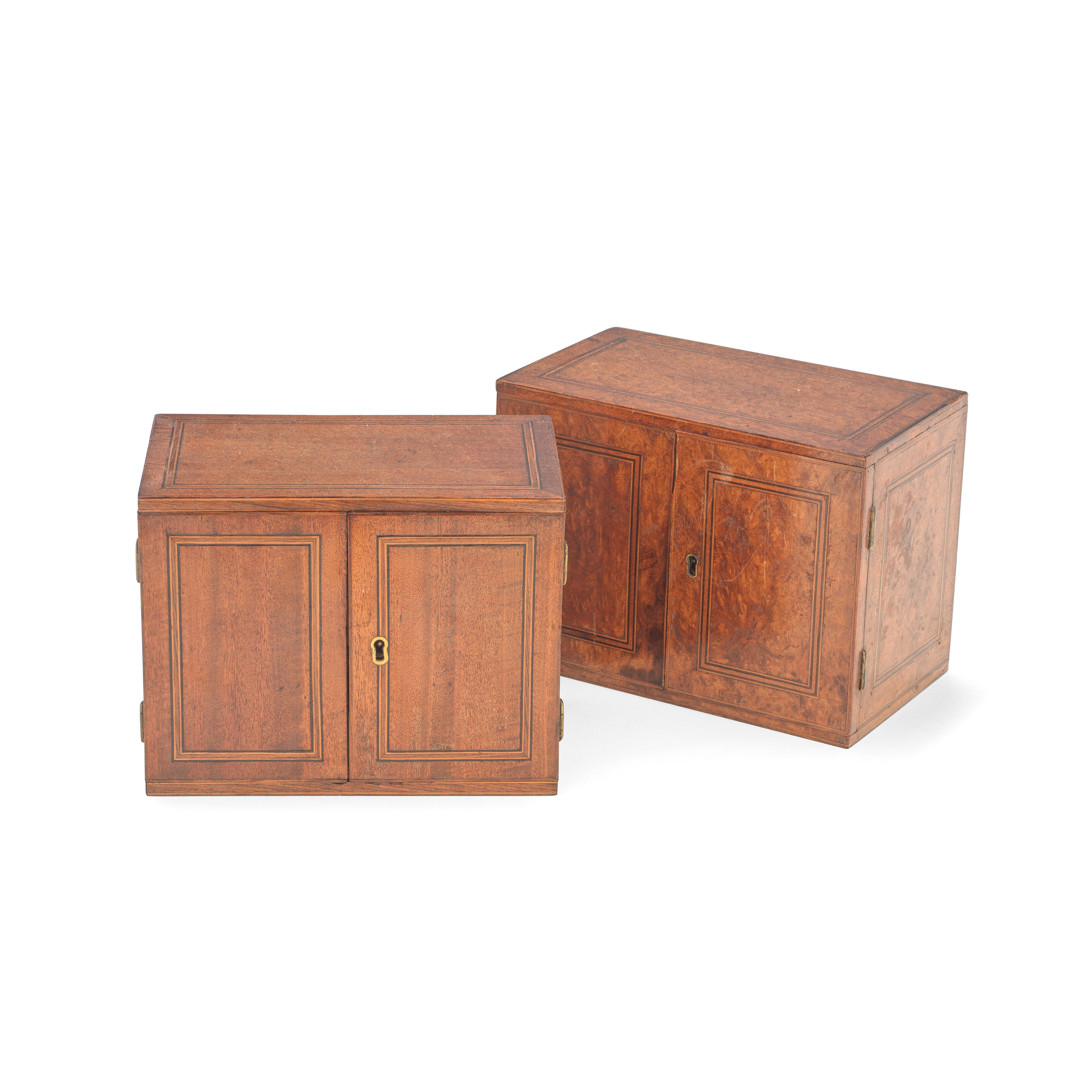 Appraisal: A NEAR PAIR OF EARLY TH CENTURY BOXWOOD AND EBONY