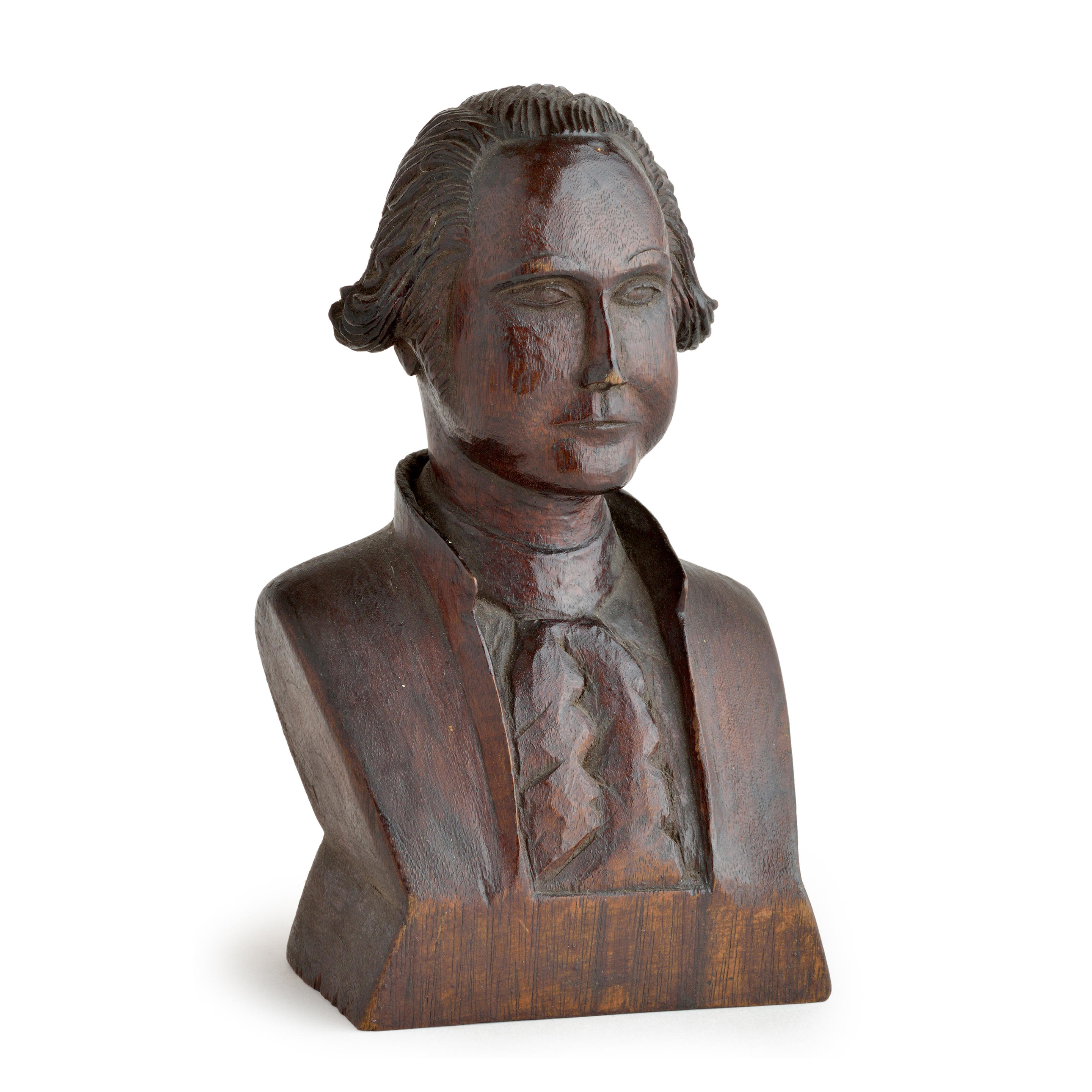 Appraisal: CARVED PORTRAIT OF GEORGE WASHINGTON Vester Lowe - Winston-Salem North