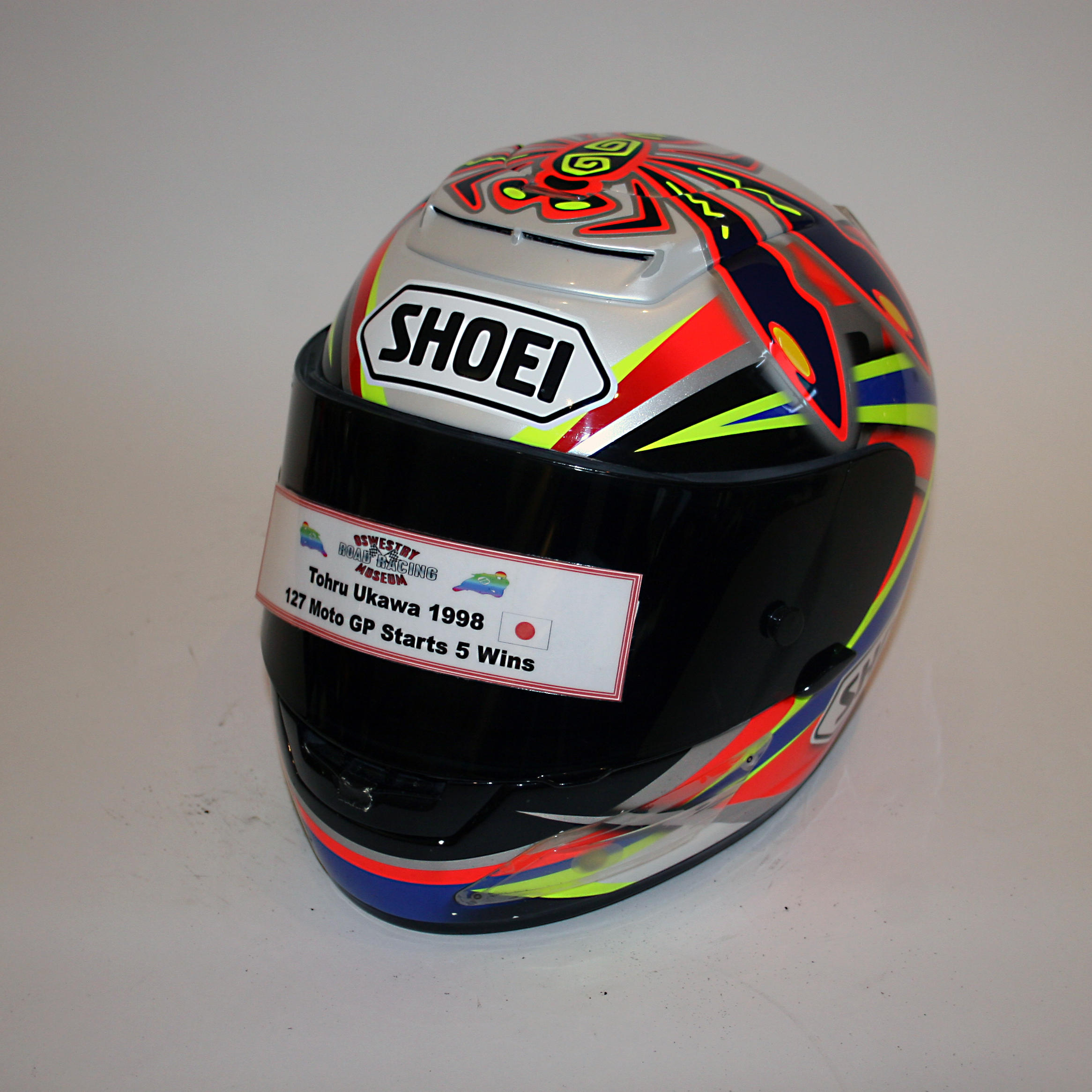 Appraisal: TOHRU UKAWA A FULL-FACE SPII X- HELMET BY SHOEI used