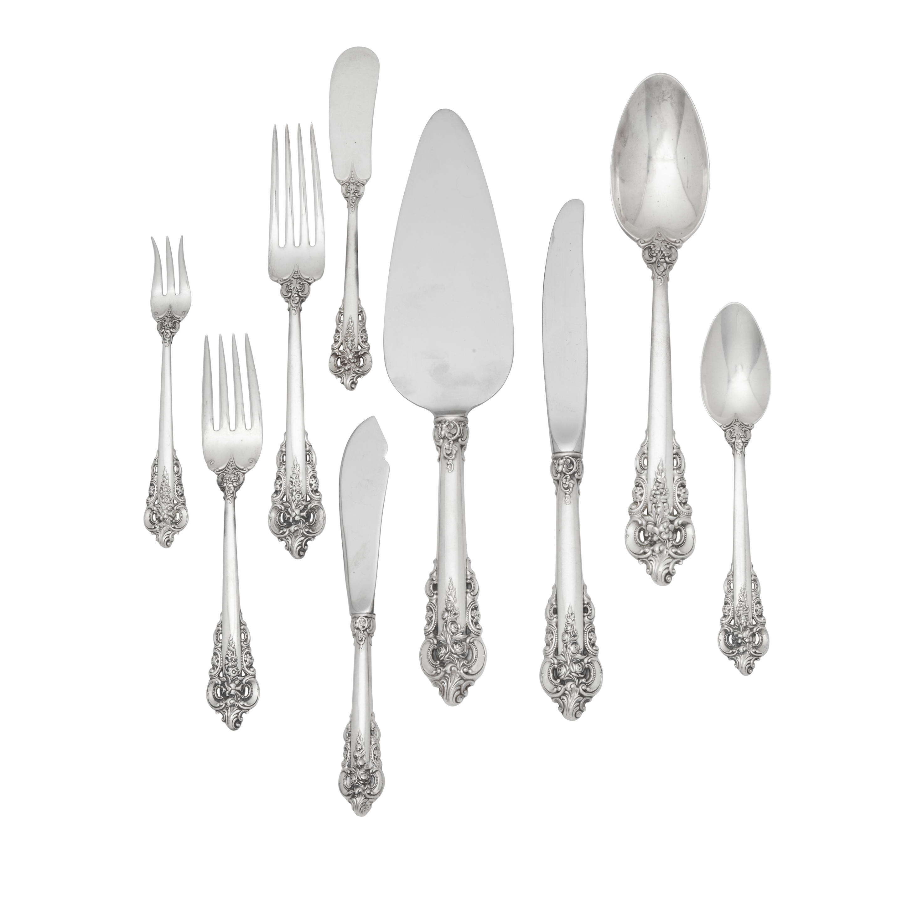 Appraisal: AN AMERICAN STERLING SILVER FLATWARE SERVICE BY WALLACE SILVERSMITHS WALLINGFORD