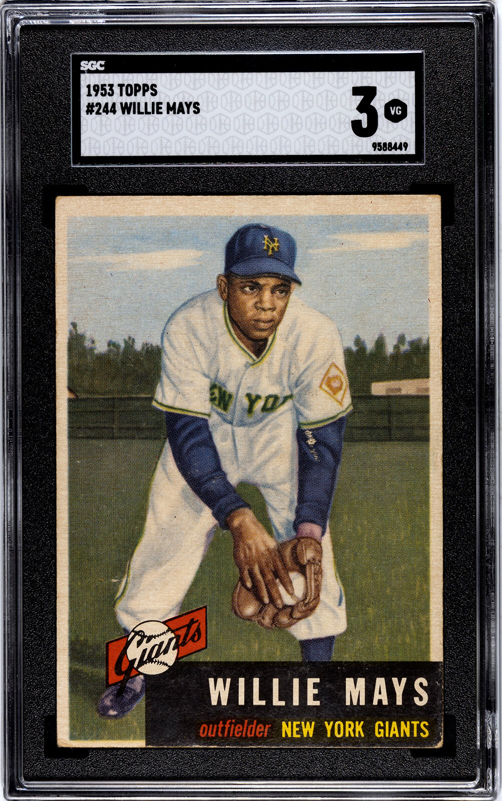 Appraisal: A Topps Willie Mays Baseball Card No SGC VG