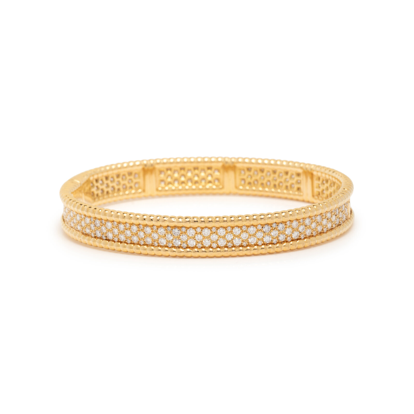 Appraisal: VAN CLEEF amp APRELS YELLOW GOLD AND DIAMOND 'PERL E'