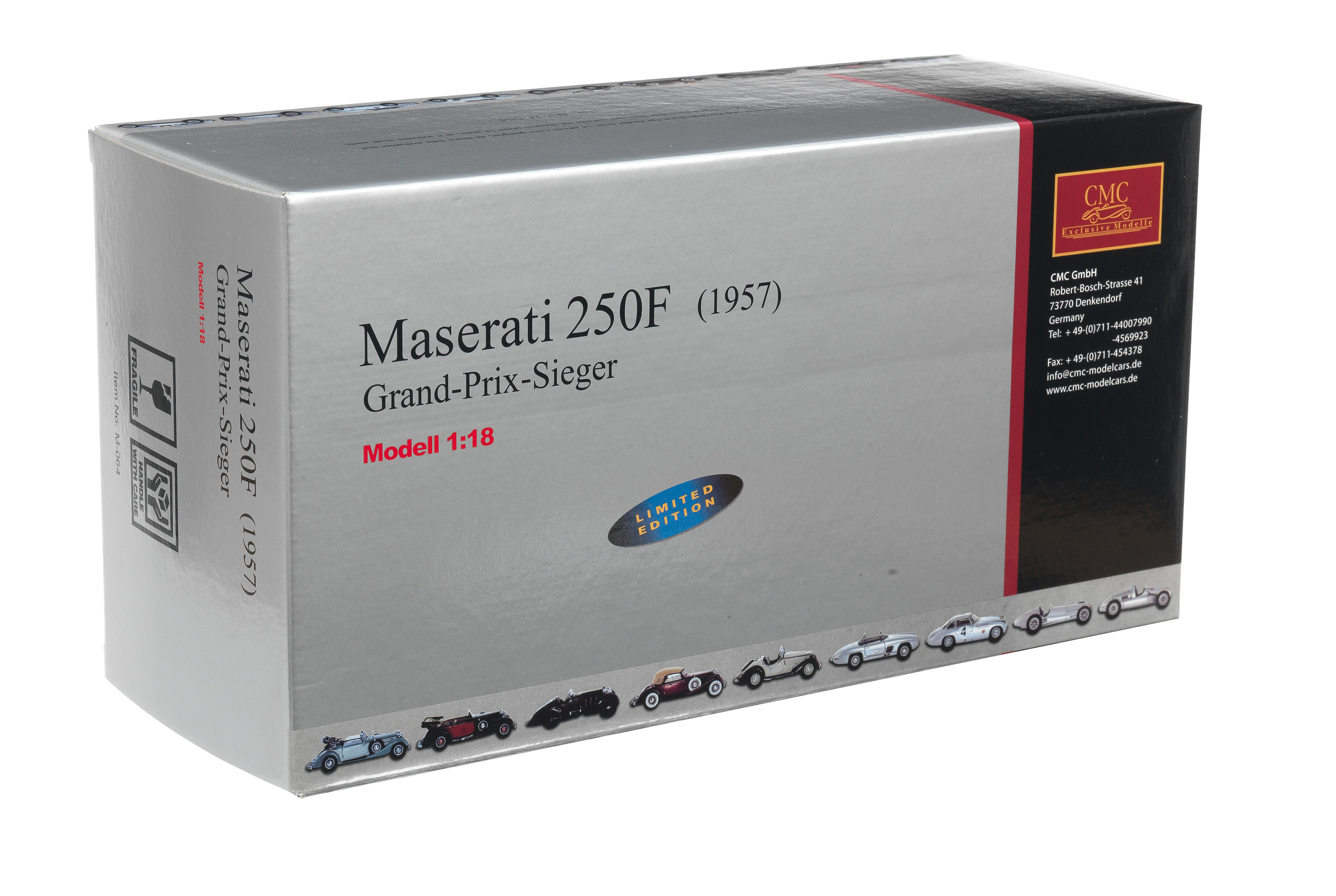 Appraisal: A BOXED SCALE DIE-CAST MODEL OF A MASERATI F BY