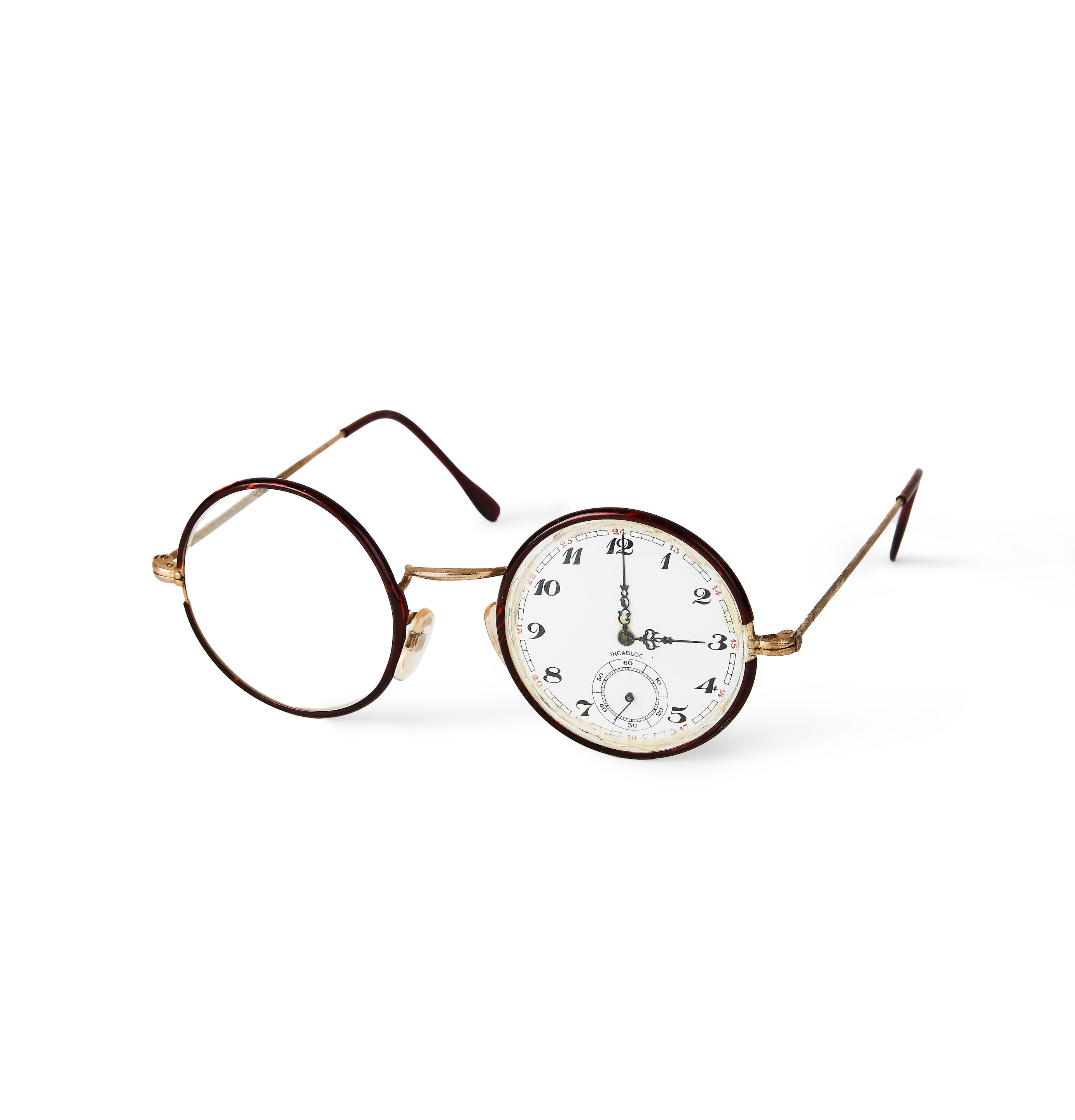 Appraisal: JACQUES CARELMAN - Lunettes - montre assemblage de lunettes et